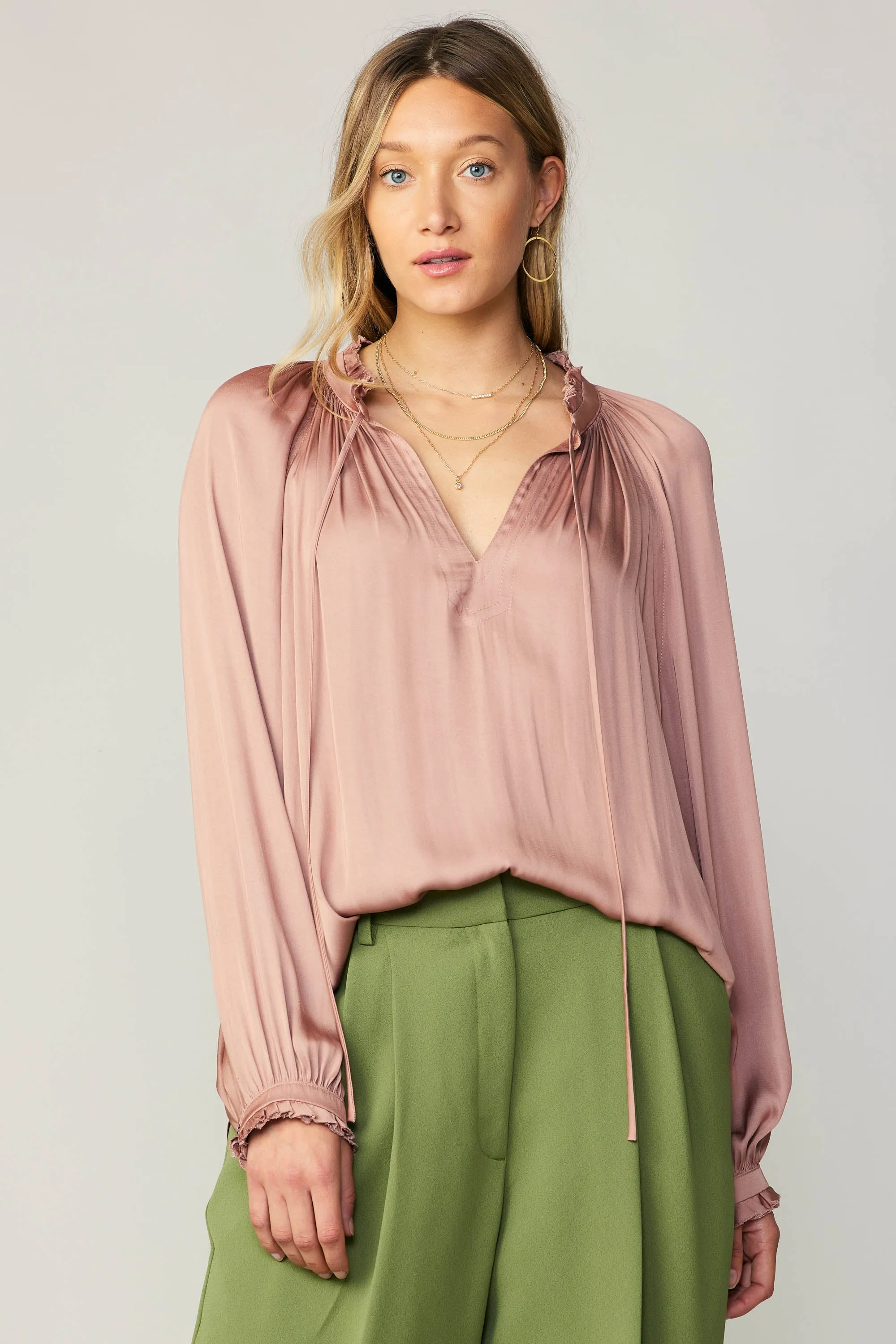 Ruffled Cuff Blouse sold by Current Air product image thumbnail 2