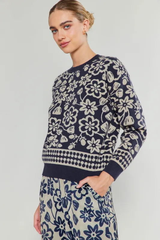 Pullover Floral Sweater sold by Current Air