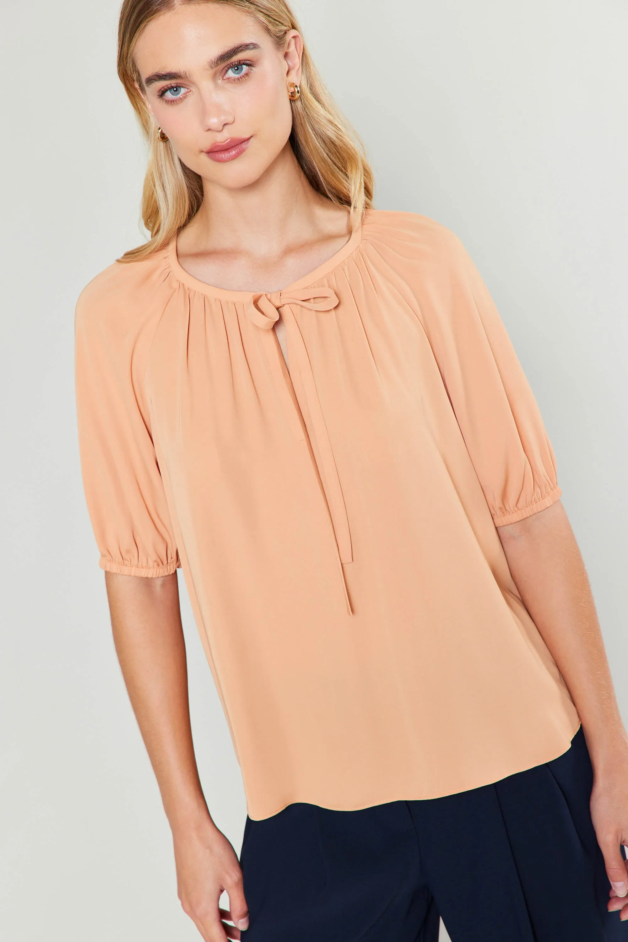Neck Tie Detailed Blouse sold by Current Air product image thumbnail 2