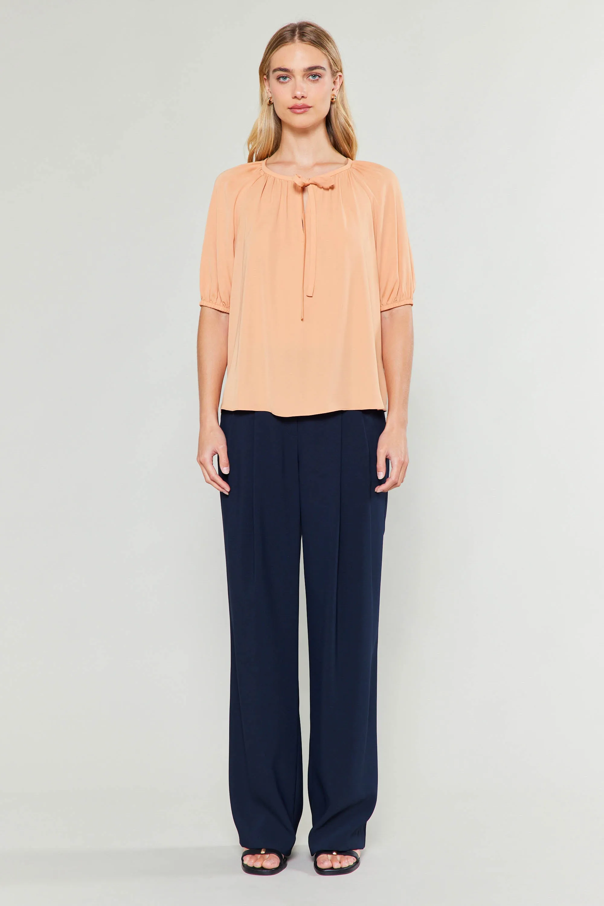 Neck Tie Detailed Blouse sold by Current Air product image thumbnail 5