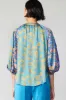 Floral Colorblock Cuffed Blouse sold by Current Air
