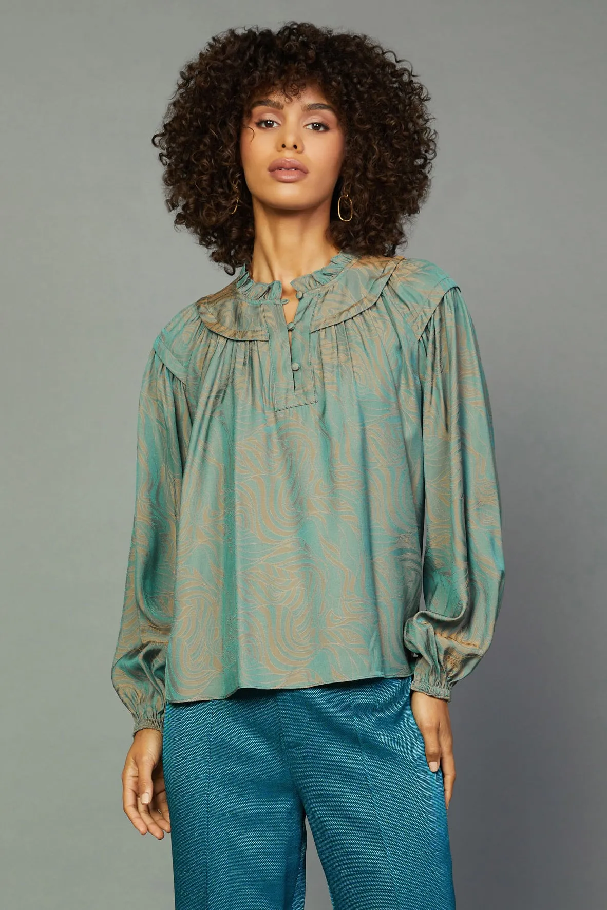 Swirl Motif Blouse sold by Current Air