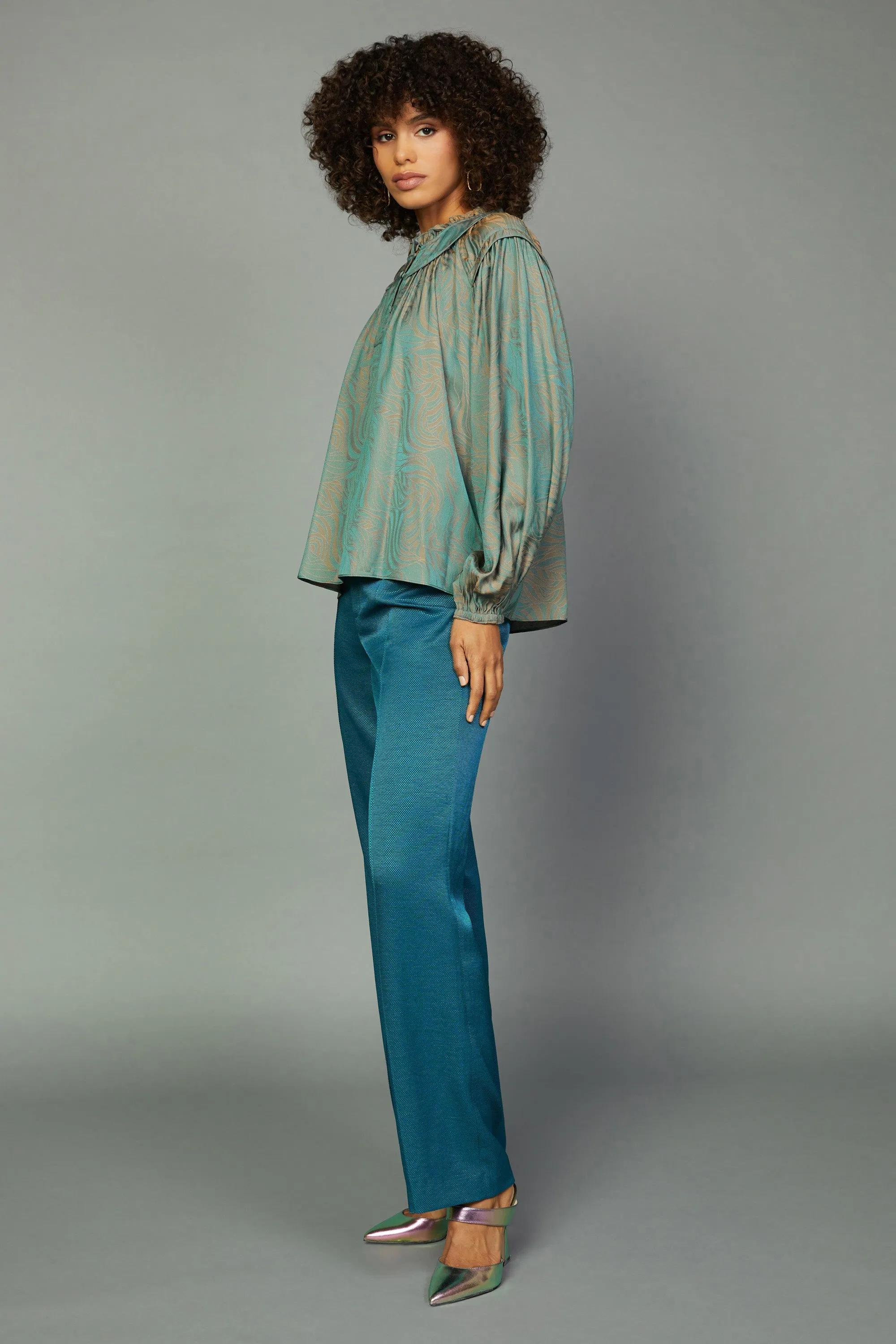 Swirl Motif Blouse sold by Current Air product image thumbnail 2