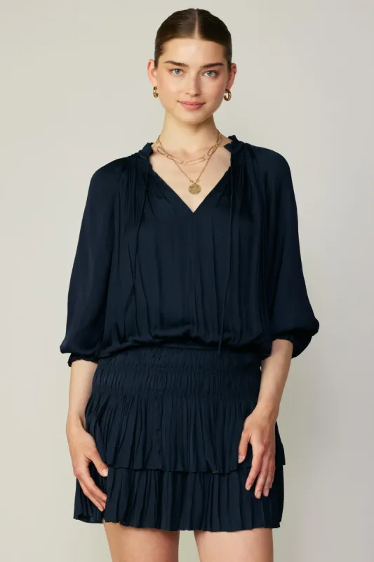 Aurelie Pleated Mini Dress sold by Current Air