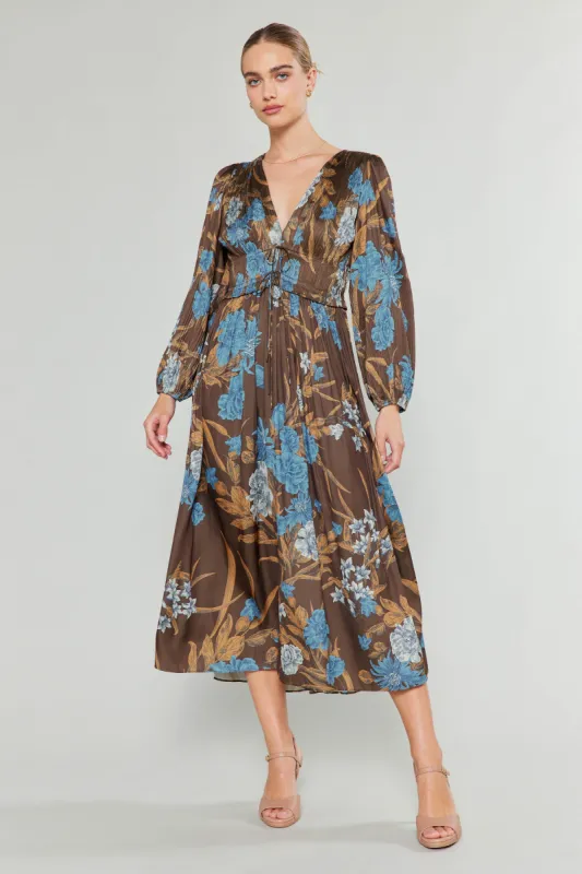 Sidonie Pleated Midi Dress sold by Current Air