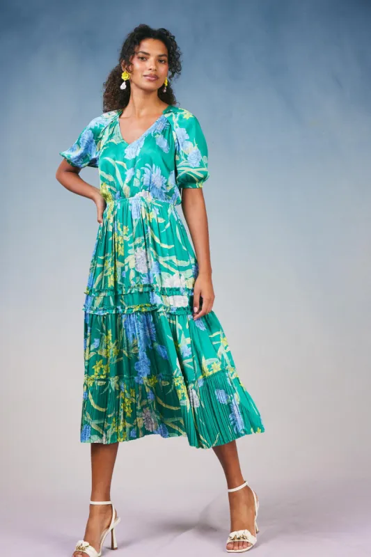 Hana Botanical Midi Dress sold by Current Air