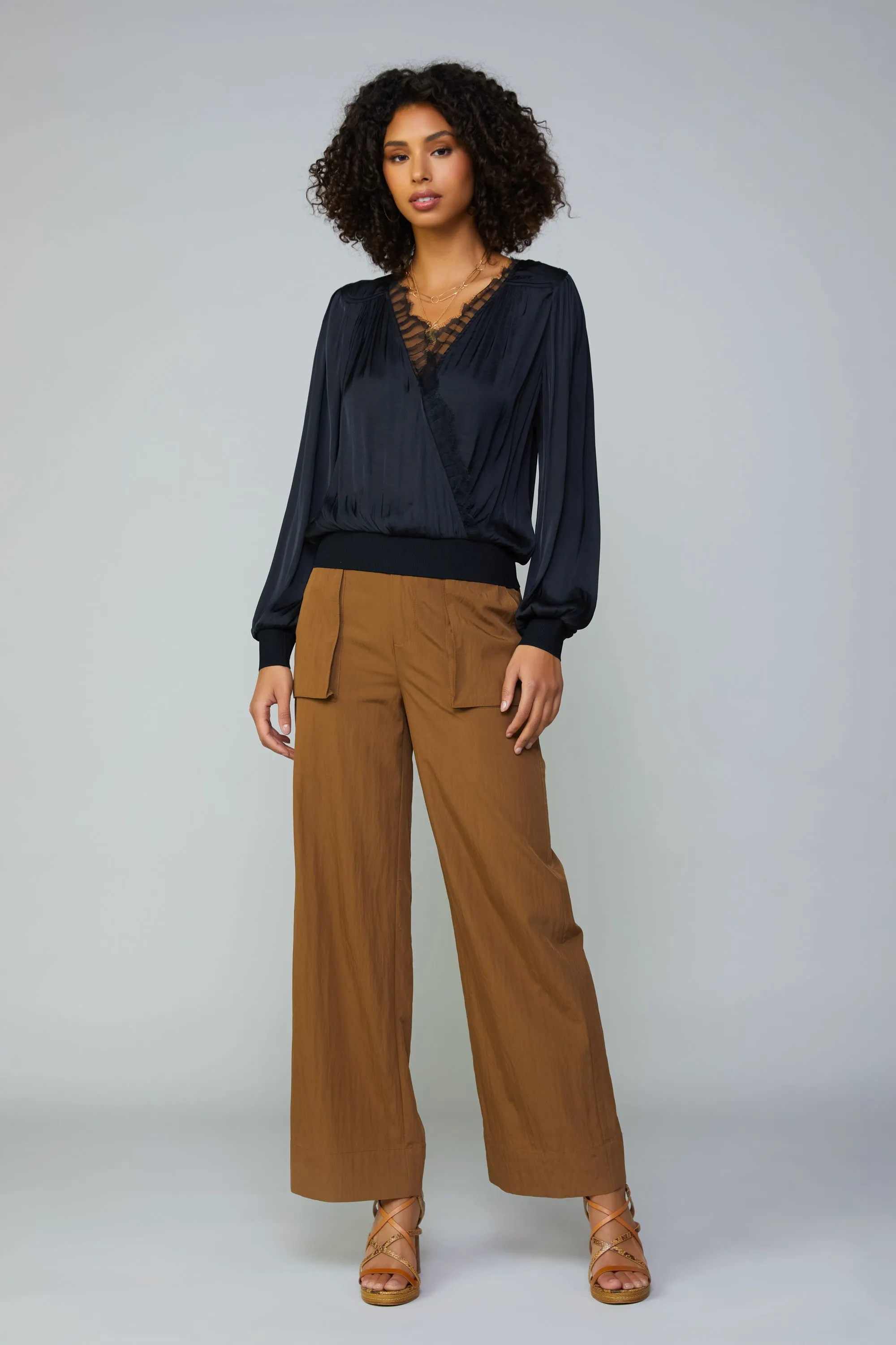 Surplice Lace Blouse sold by Current Air product image thumbnail 3