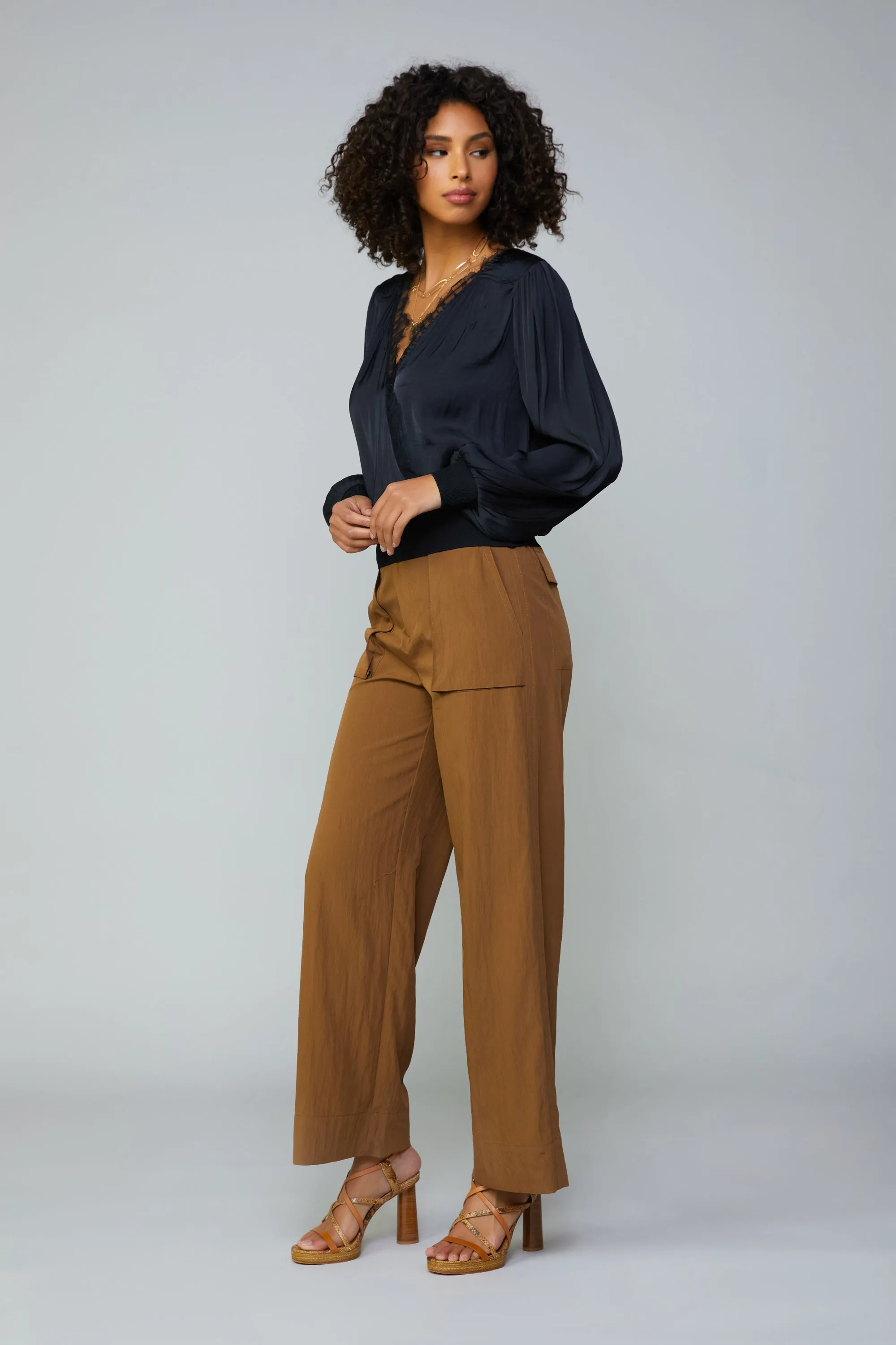 Surplice Lace Blouse sold by Current Air product image thumbnail 4