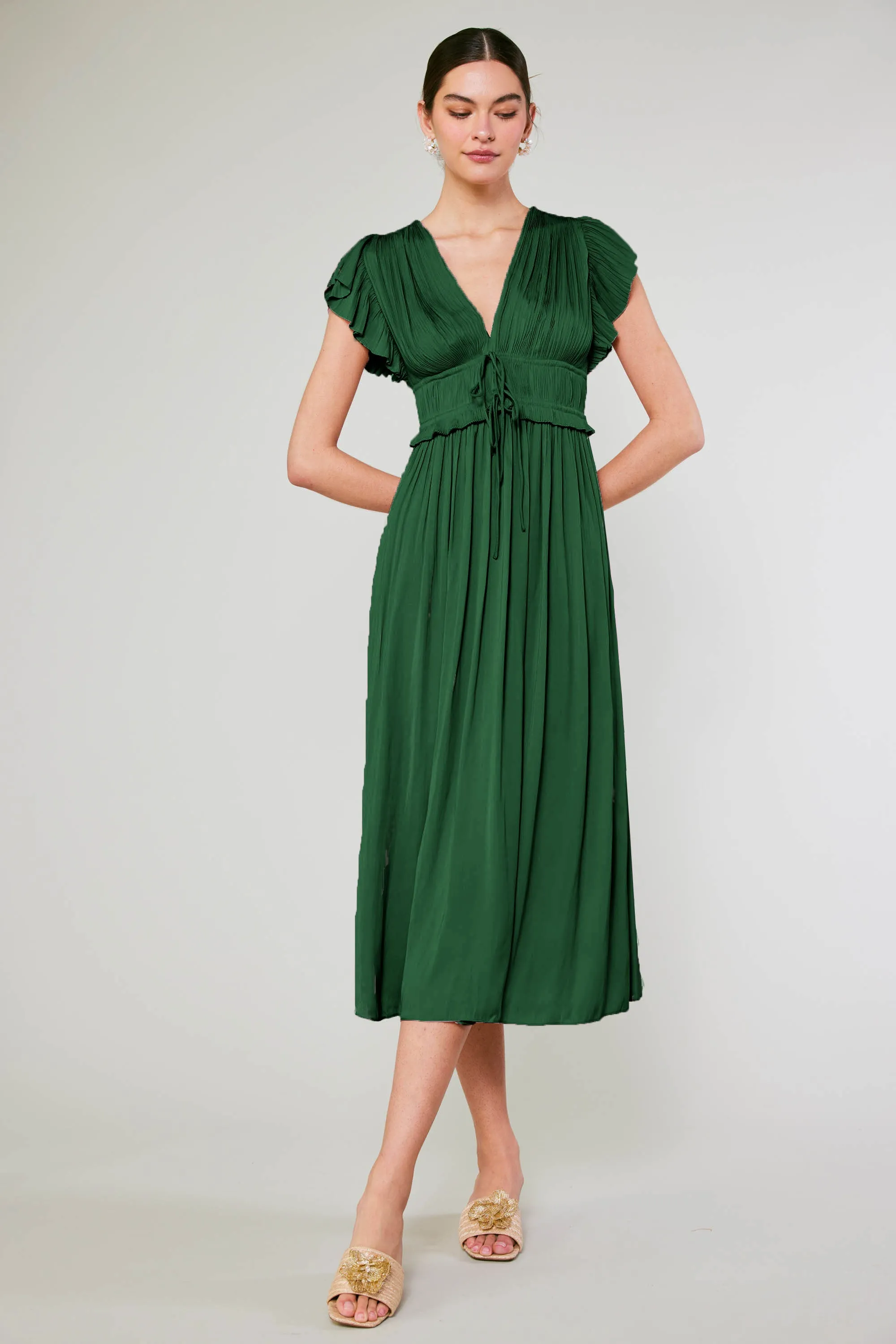 Mara Pleated Maxi Dress sold by Current Air product image thumbnail 2