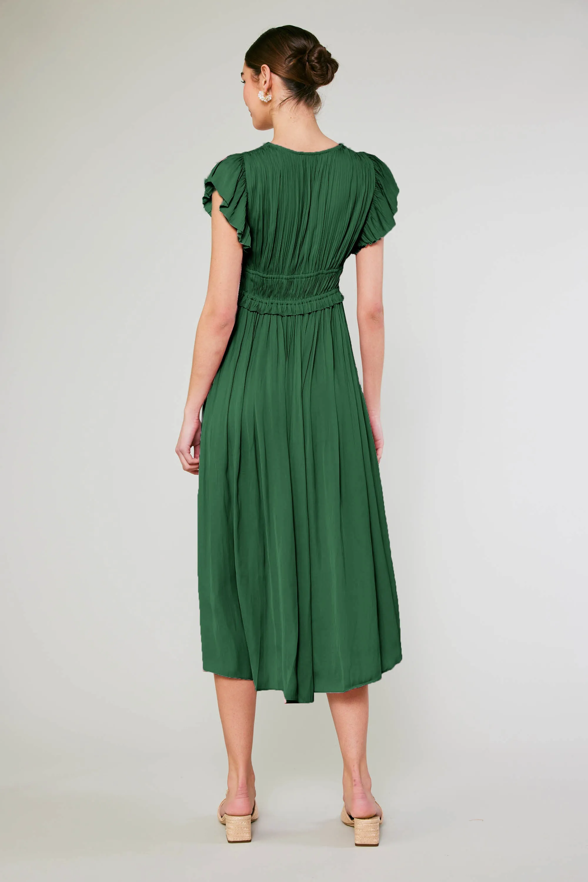 Mara Pleated Maxi Dress sold by Current Air product image thumbnail 4
