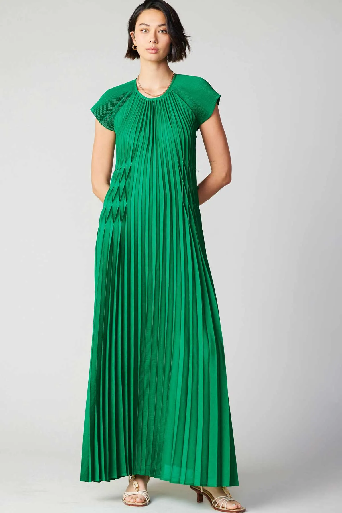 Mona Pleated Maxi Dress sold by Current Air product image thumbnail 5