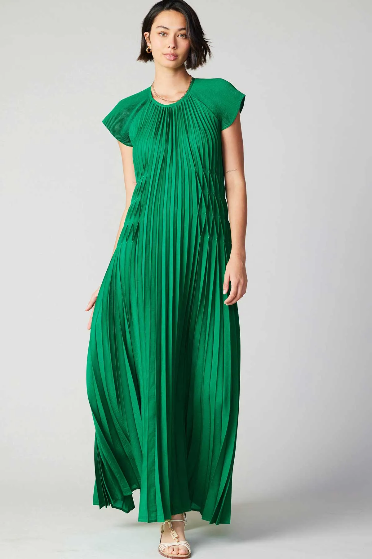 Mona Pleated Maxi Dress sold by Current Air product image thumbnail 4