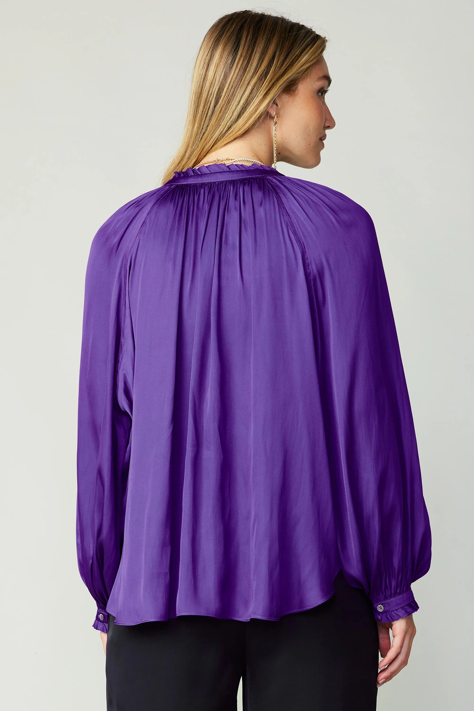 Ruffled Cuff Blouse sold by Current Air product image thumbnail 3