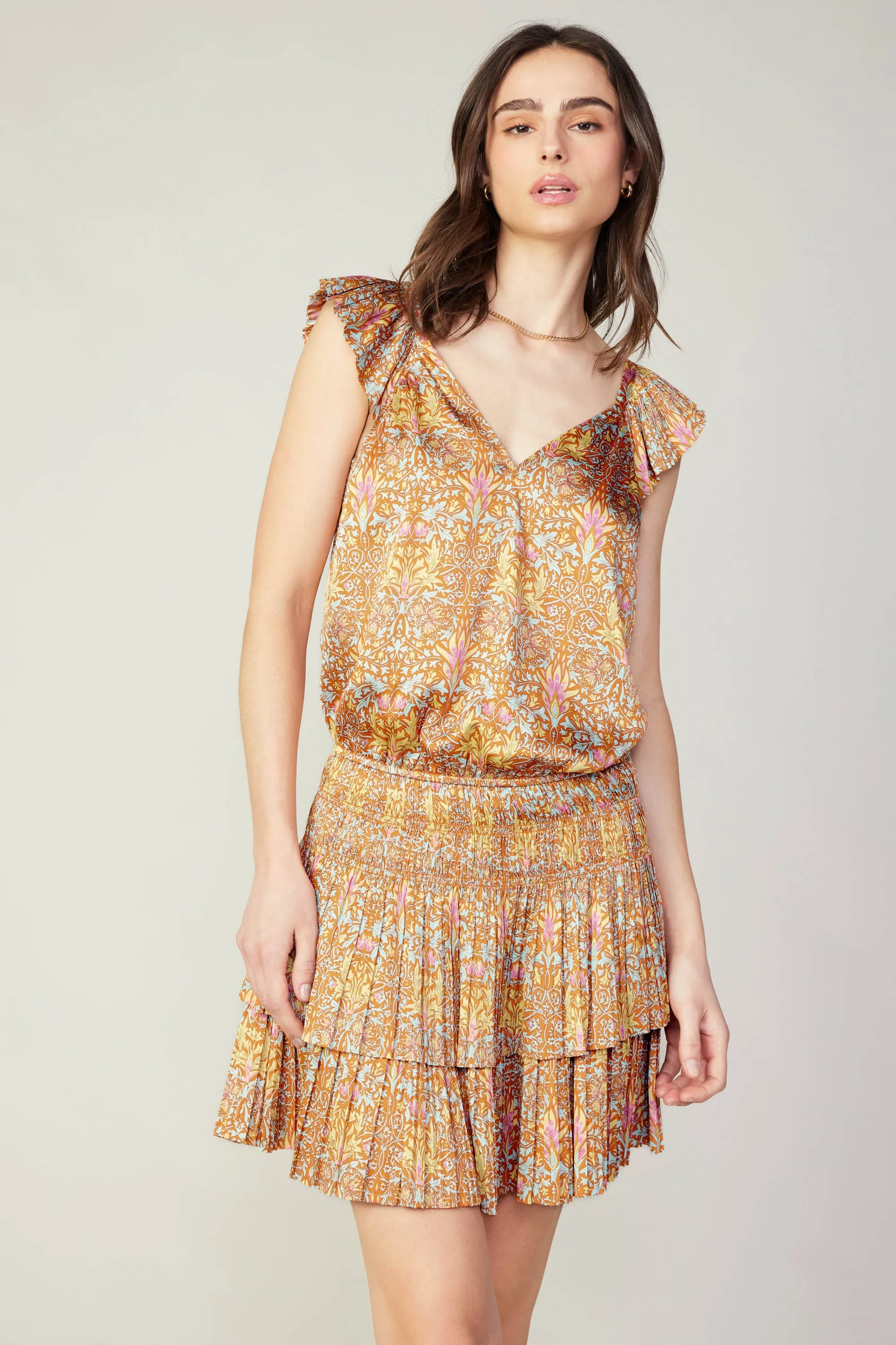 Sweetheart Smocked Mini Dress sold by Current Air product image thumbnail 2