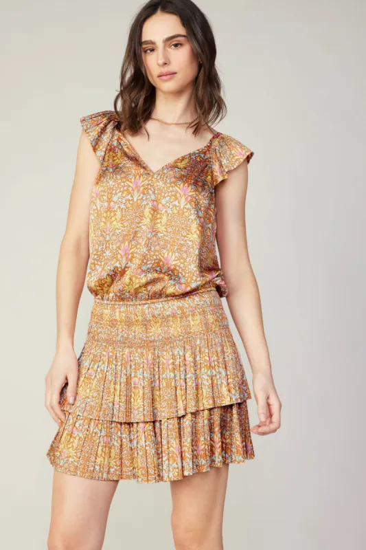Sweetheart Smocked Mini Dress sold by Current Air
