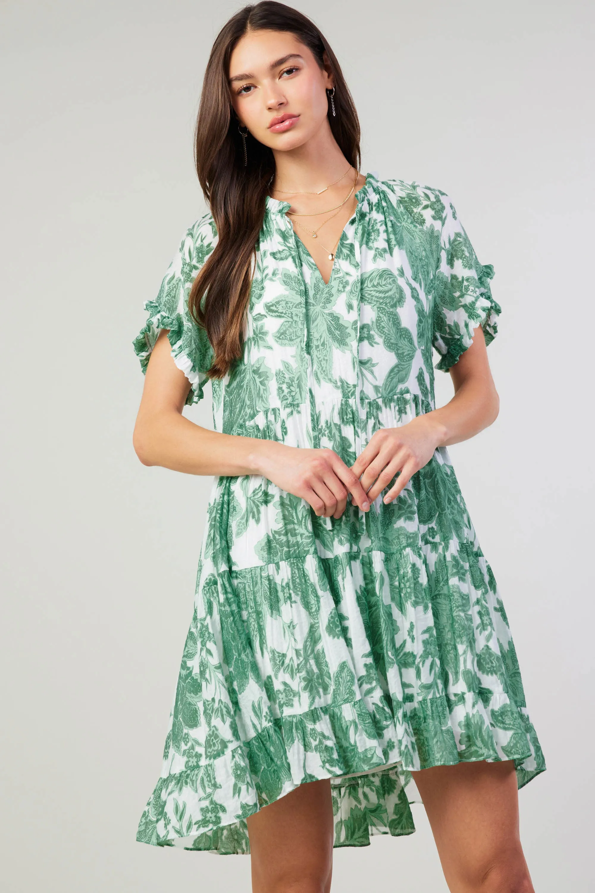 Tulip Jacquard Mini Dress sold by Current Air product image thumbnail 2