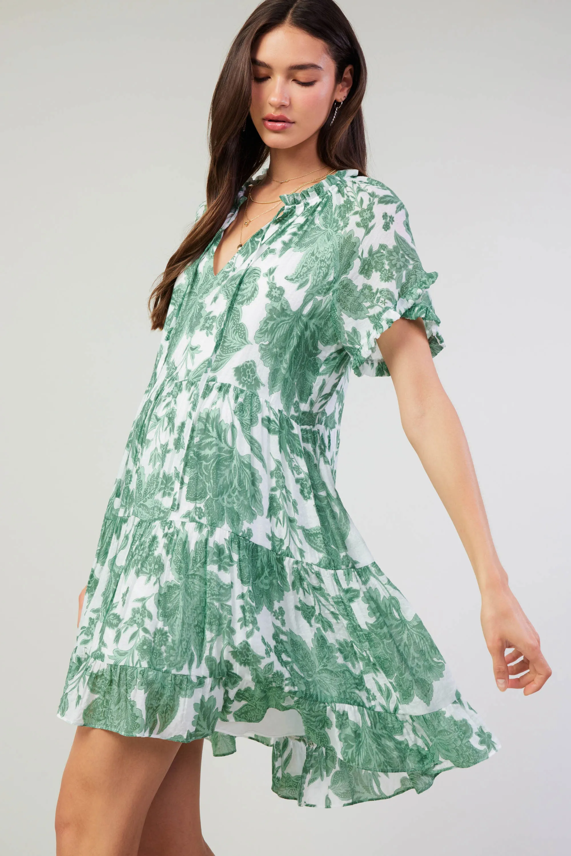 Tulip Jacquard Mini Dress sold by Current Air