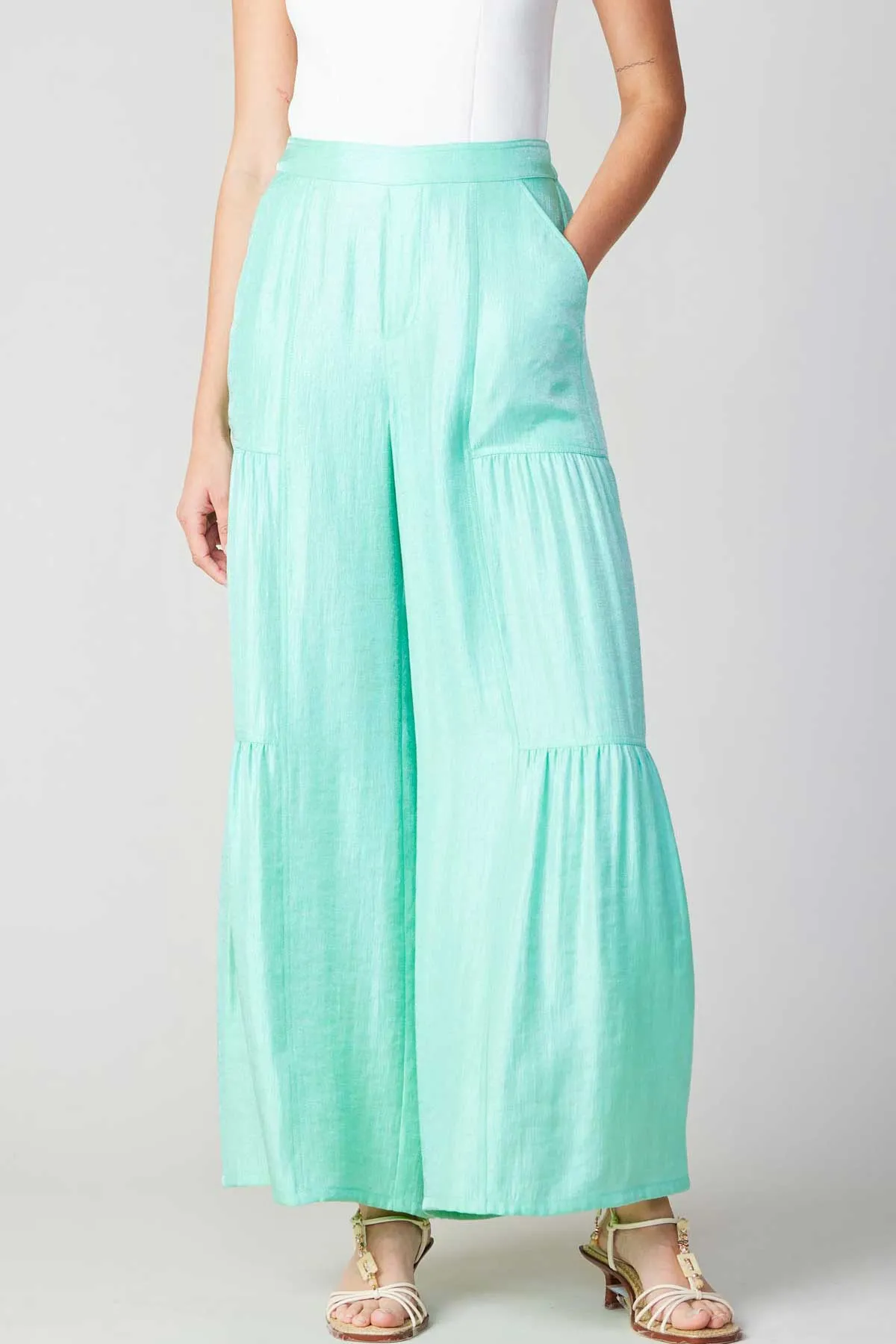 Pastel Wide Leg Pants sold by Current Air product image thumbnail 3