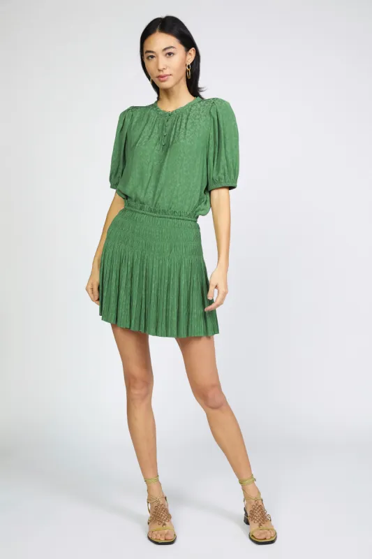 Jacquard Pleated Mini Skirt sold by Current Air