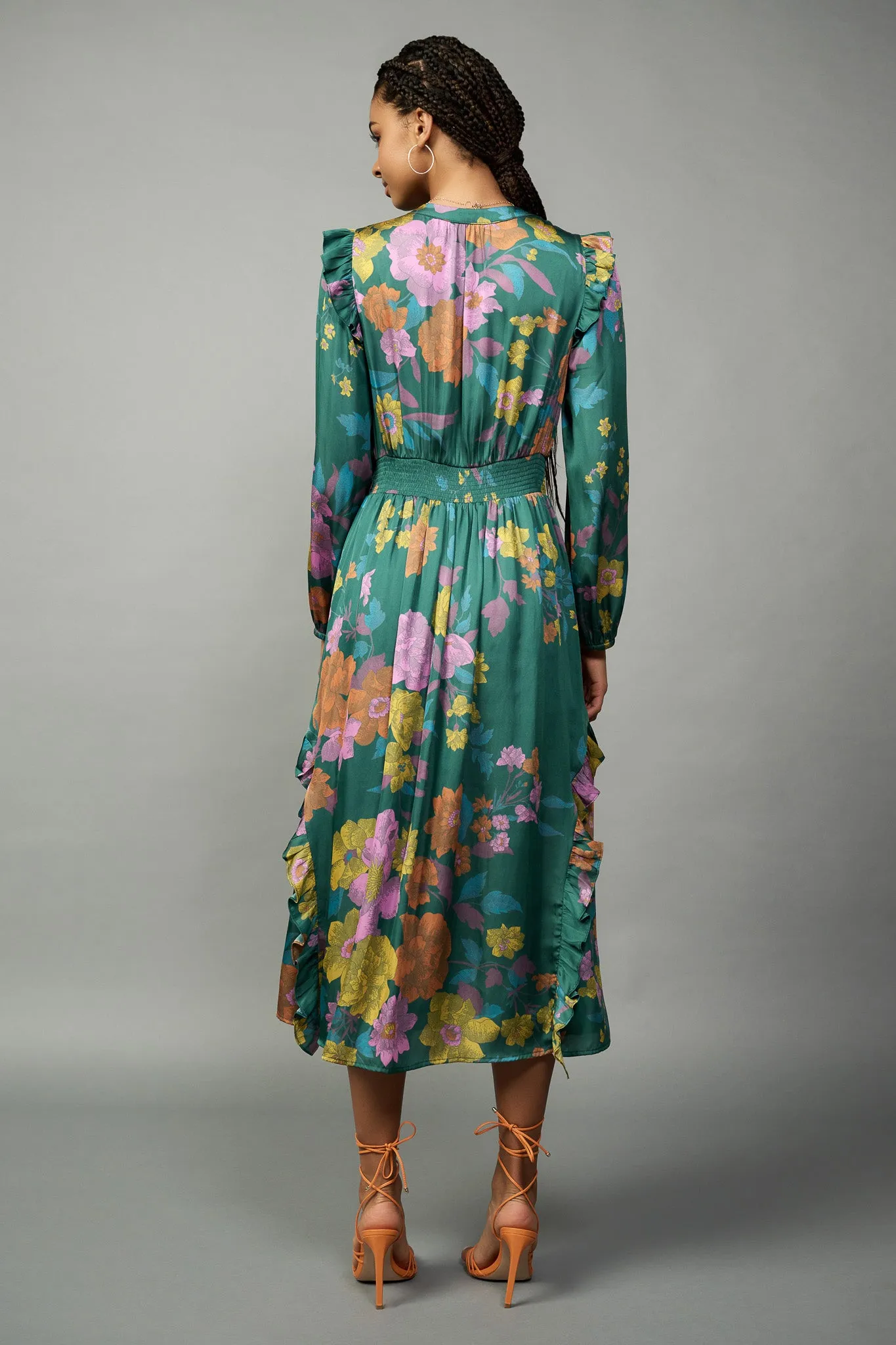 Emmaline Botanical Midi Dress sold by Current Air product image thumbnail 5