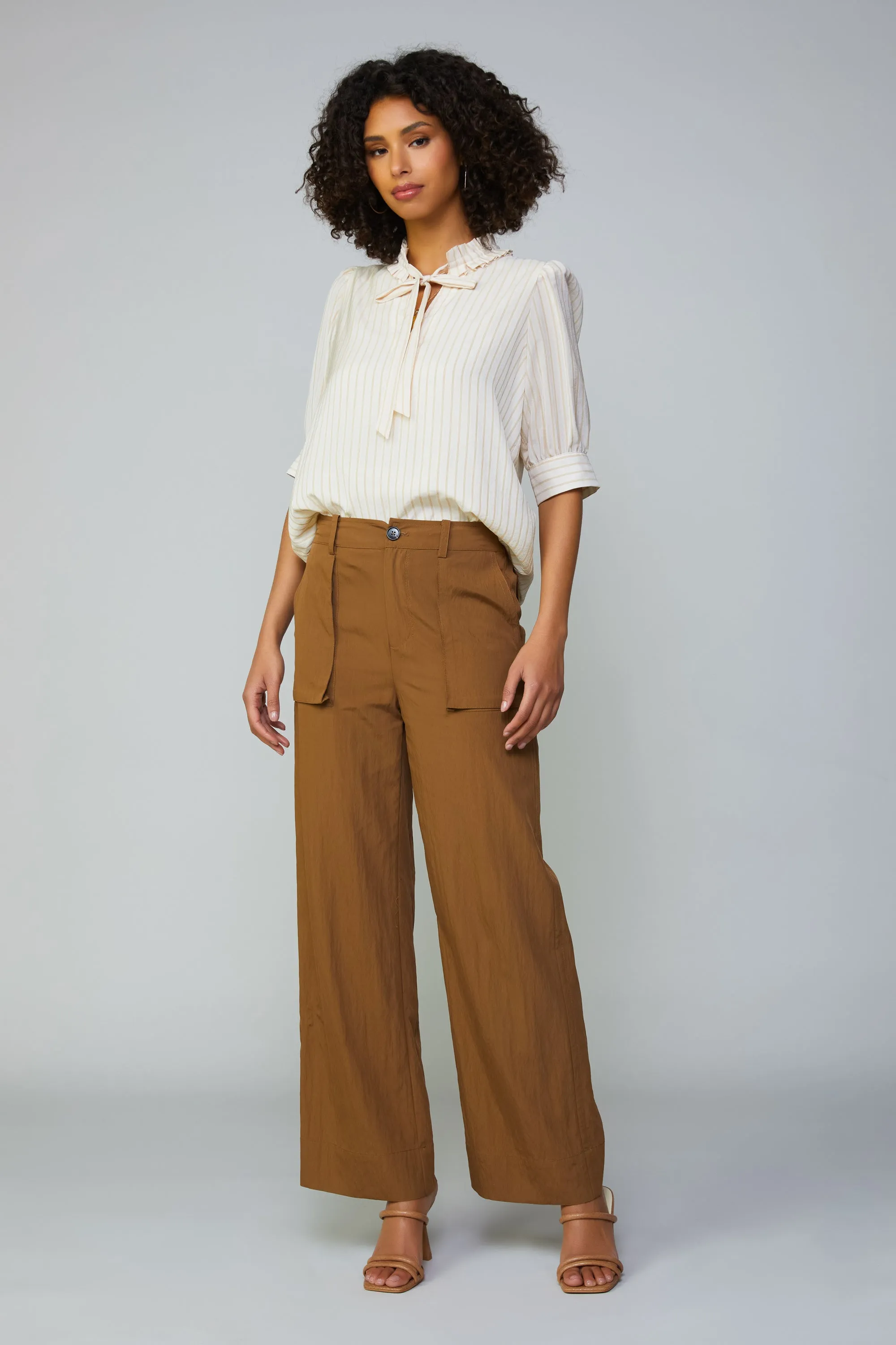 Striped Structured Sleeve Blouse sold by Current Air product image thumbnail 2