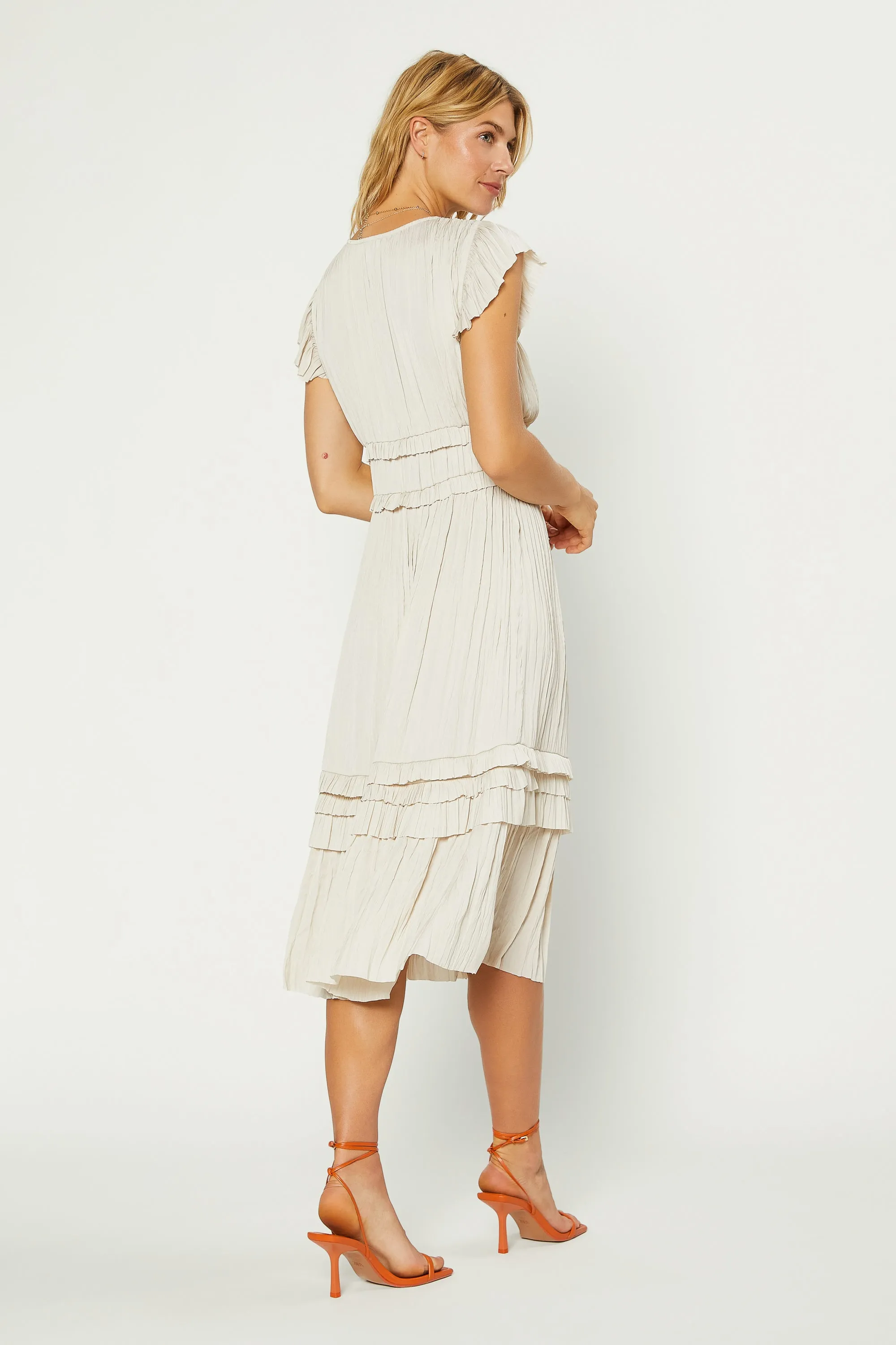Sereia Pleated Midi Dress sold by Current Air product image thumbnail 3