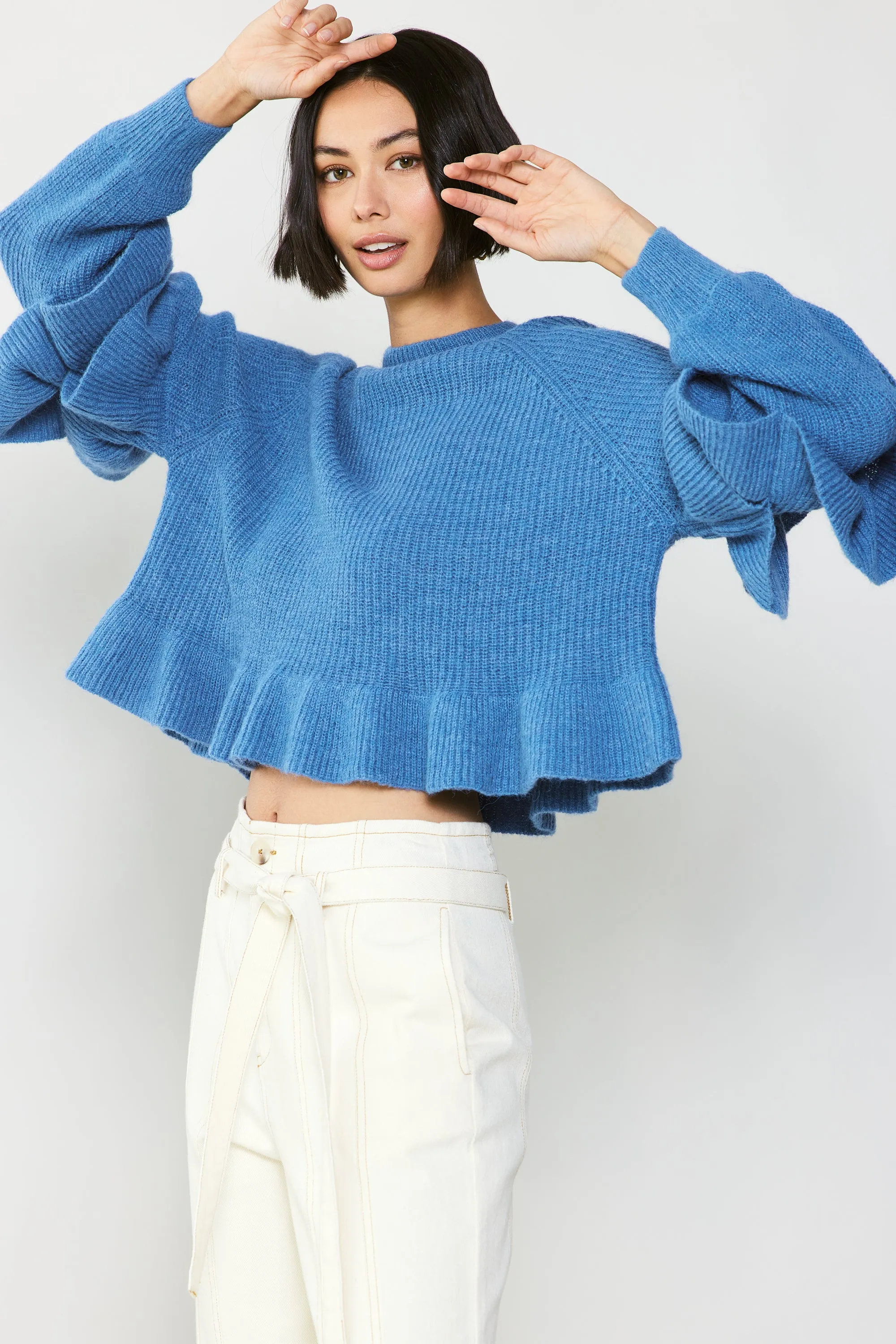 Tiered Sleeve Sweater sold by Current Air product image thumbnail 5