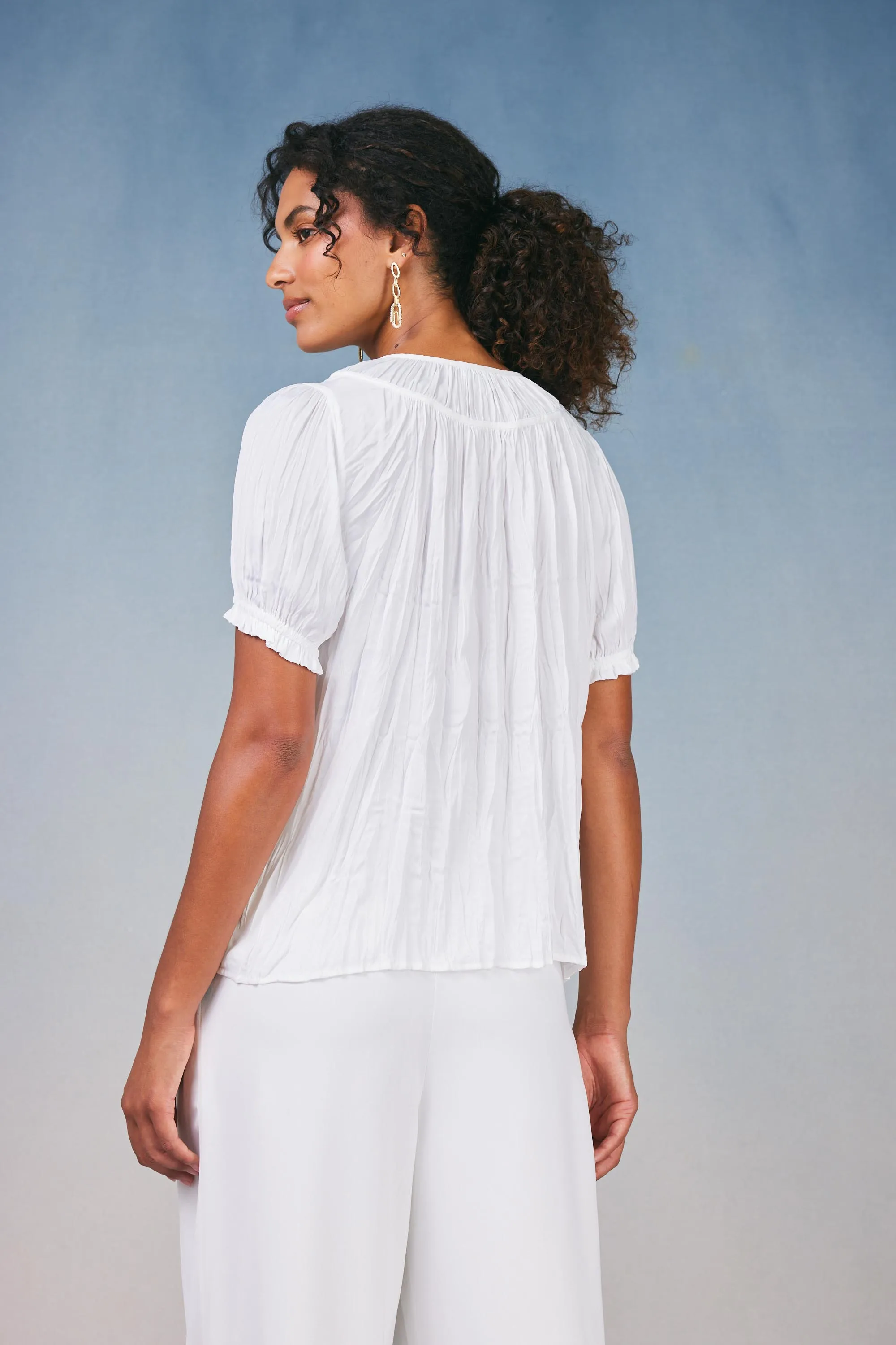 Brooklyn Crinkle Top sold by Current Air product image thumbnail 4