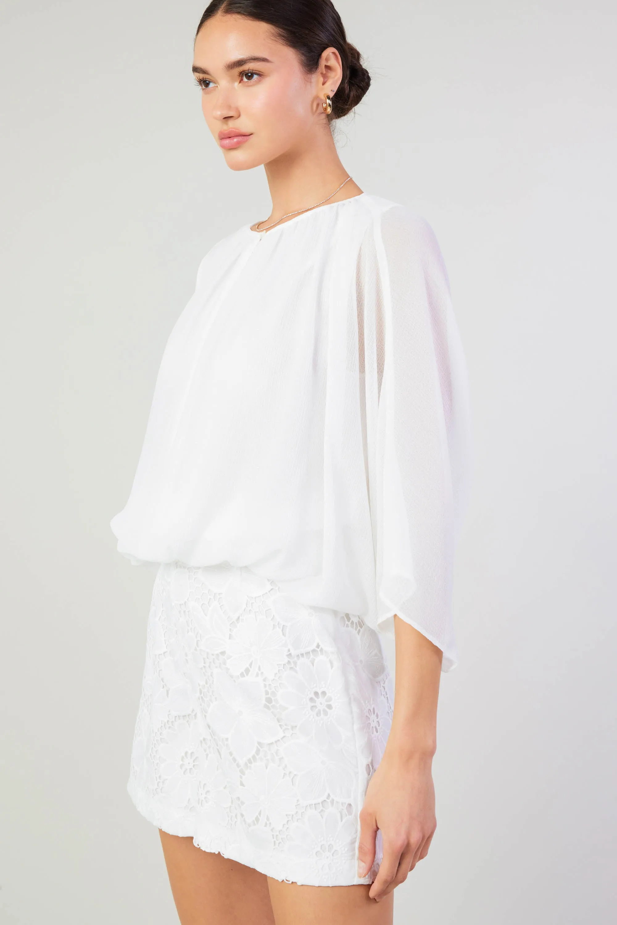 Alessia Dolman Sleeved Blouse sold by Current Air product image thumbnail 5