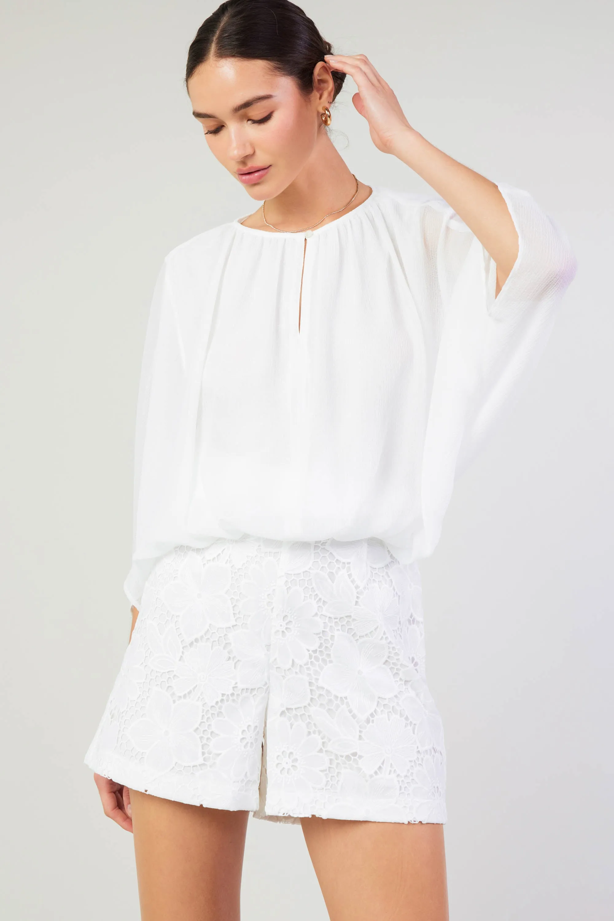 Alessia Dolman Sleeved Blouse sold by Current Air product image thumbnail 3