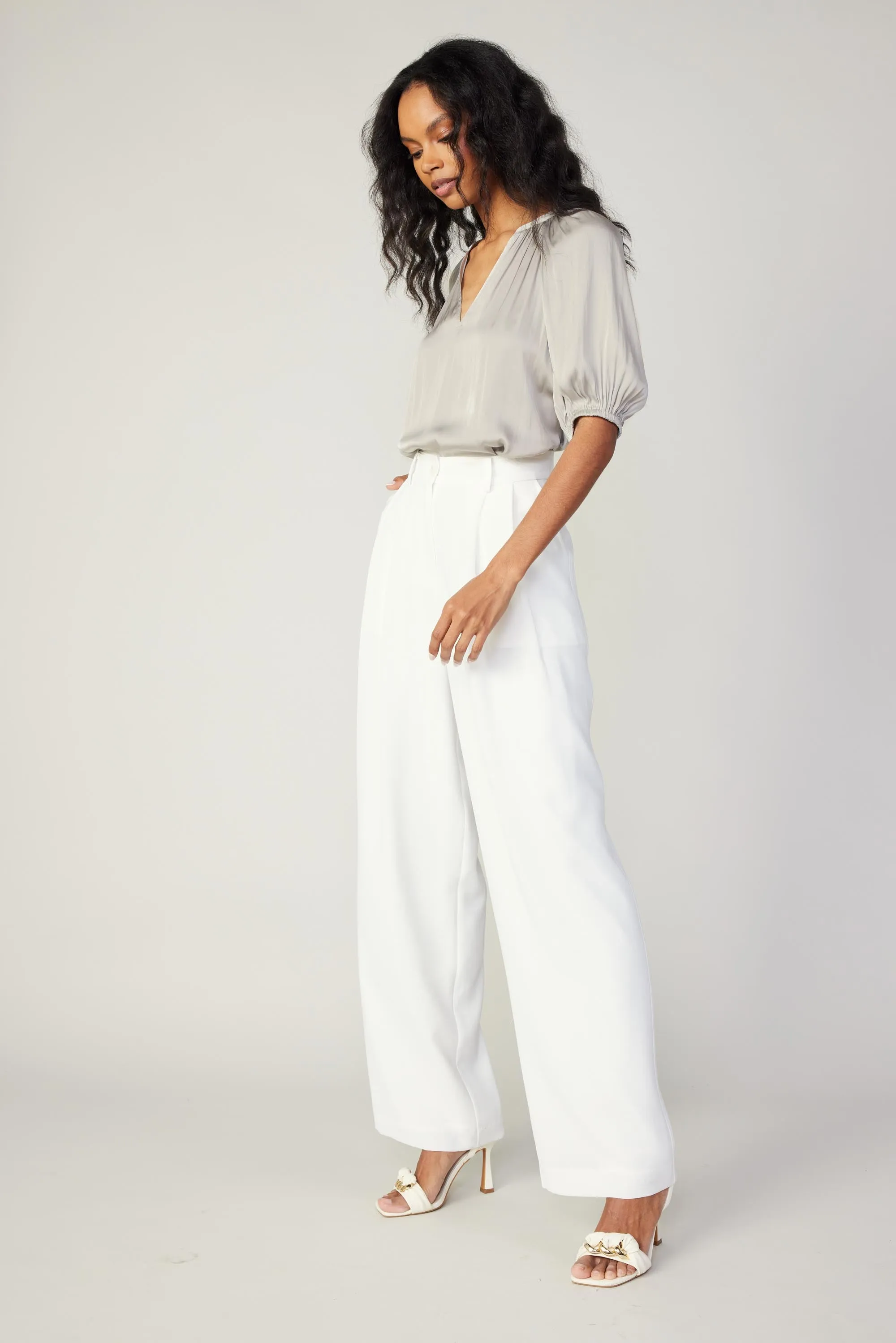 Pleated Wide Leg Pants sold by Current Air product image thumbnail 3