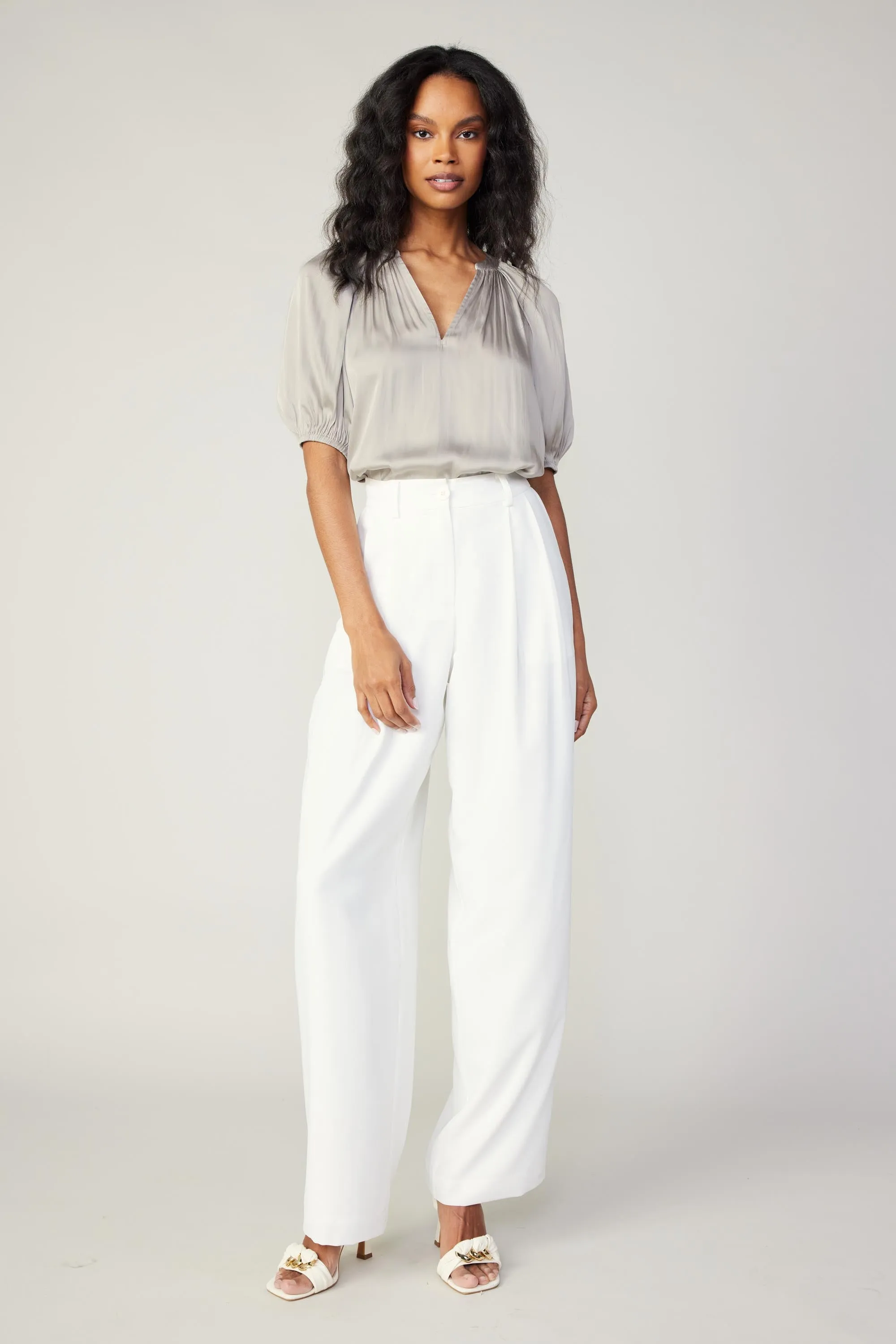 Pleated Wide Leg Pants sold by Current Air product image thumbnail 2