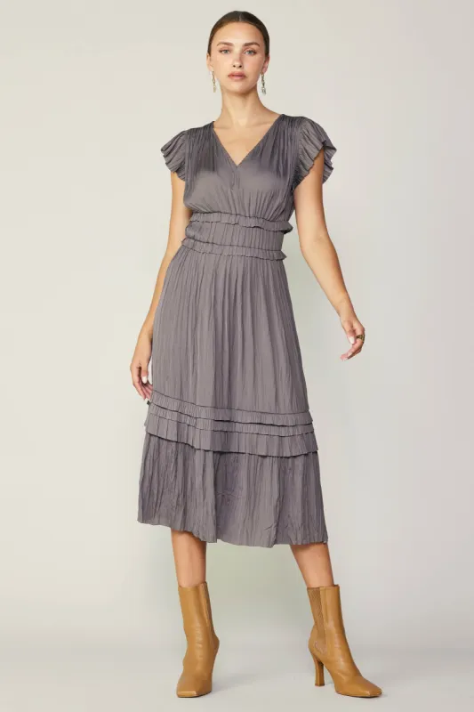 Sereia Pleated Midi Dress sold by Current Air