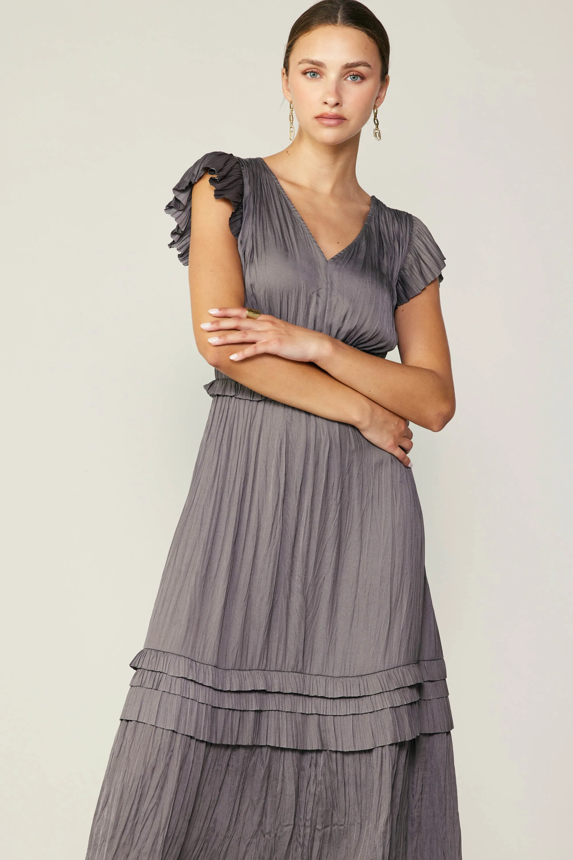 Sereia Pleated Midi Dress sold by Current Air product image thumbnail 2