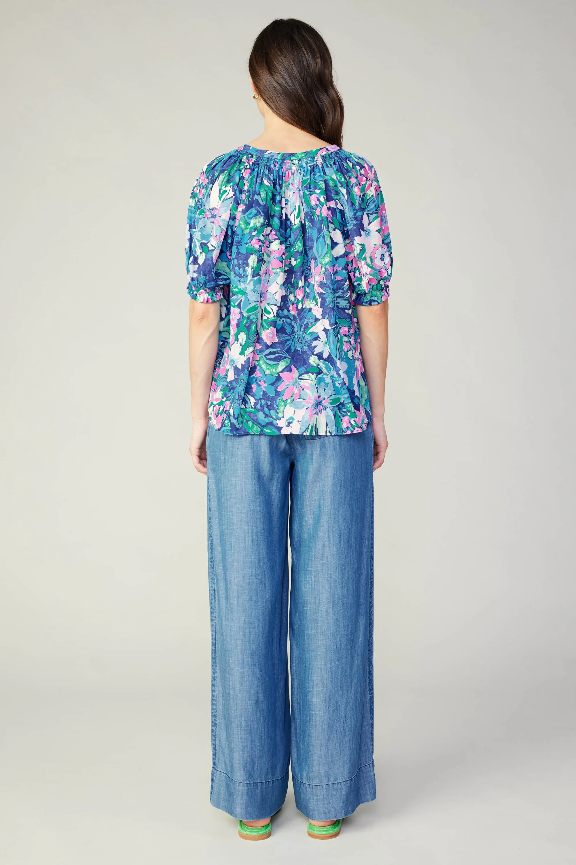 Painterly Floral Top sold by Current Air product image thumbnail 5