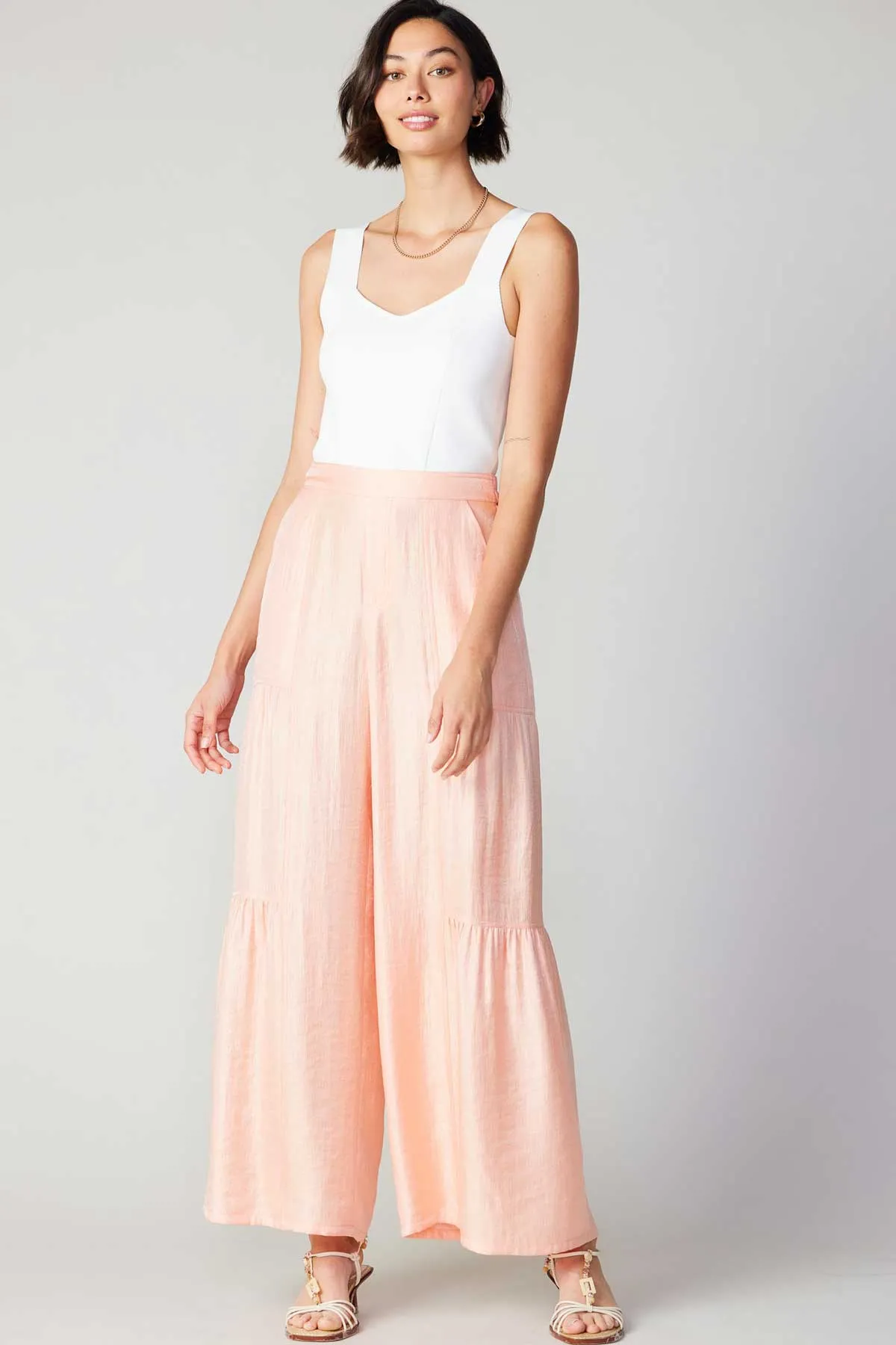 Pastel Wide Leg Pants sold by Current Air product image thumbnail 3