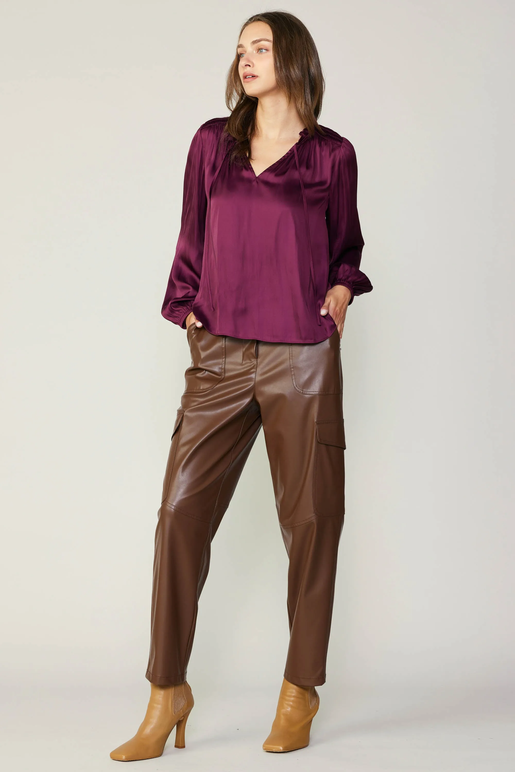 Smocked Yoke Blouse sold by Current Air product image thumbnail 5