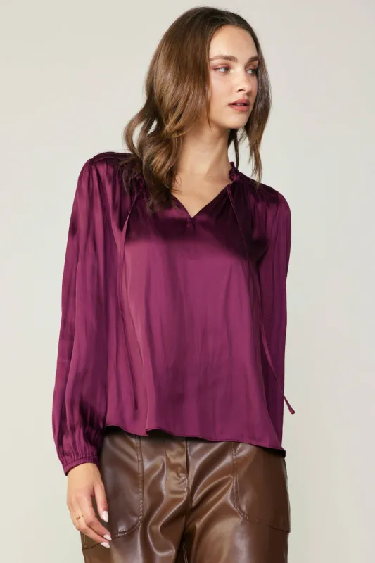 Smocked Yoke Blouse sold by Current Air