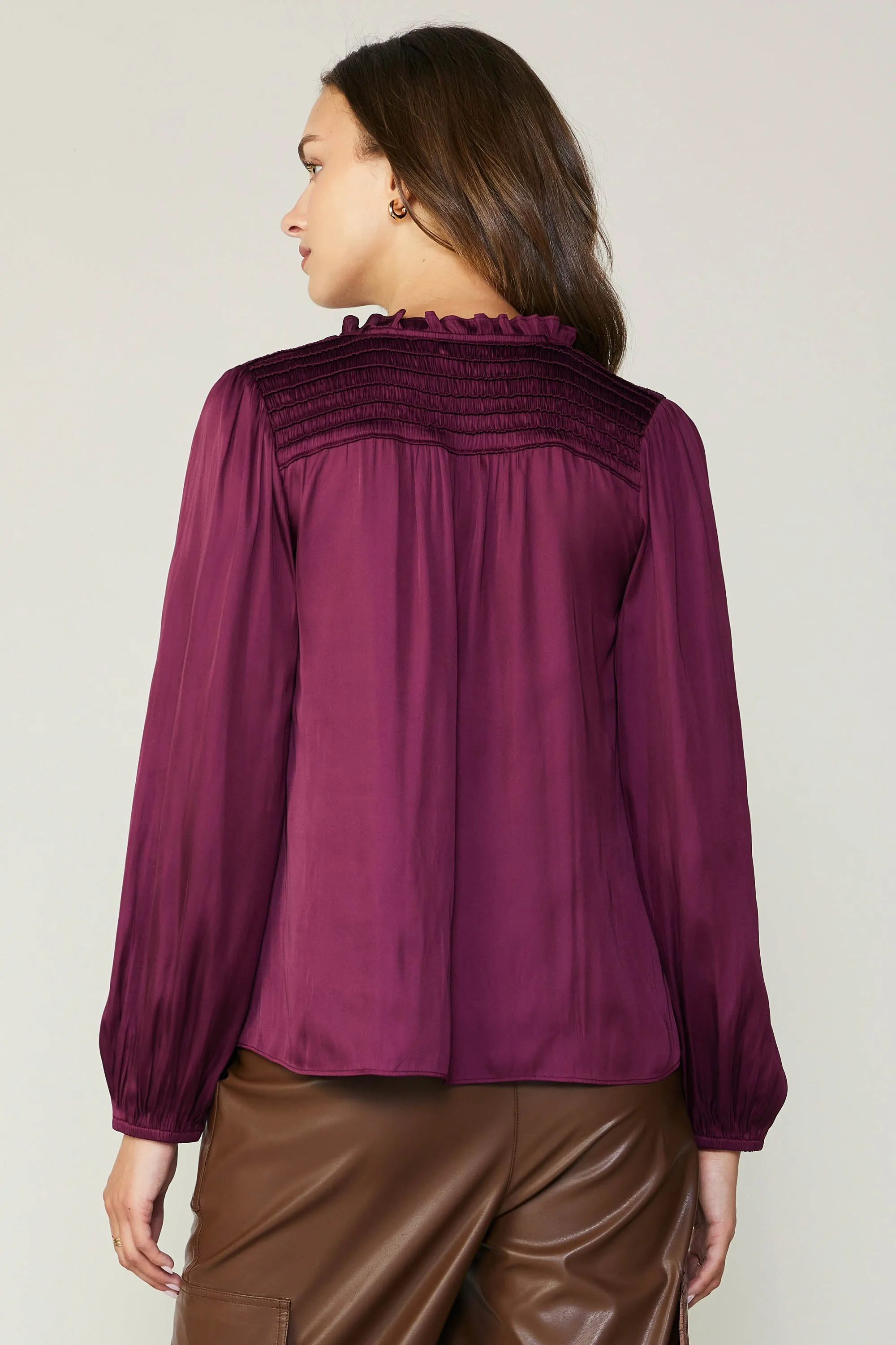 Smocked Yoke Blouse sold by Current Air product image thumbnail 2