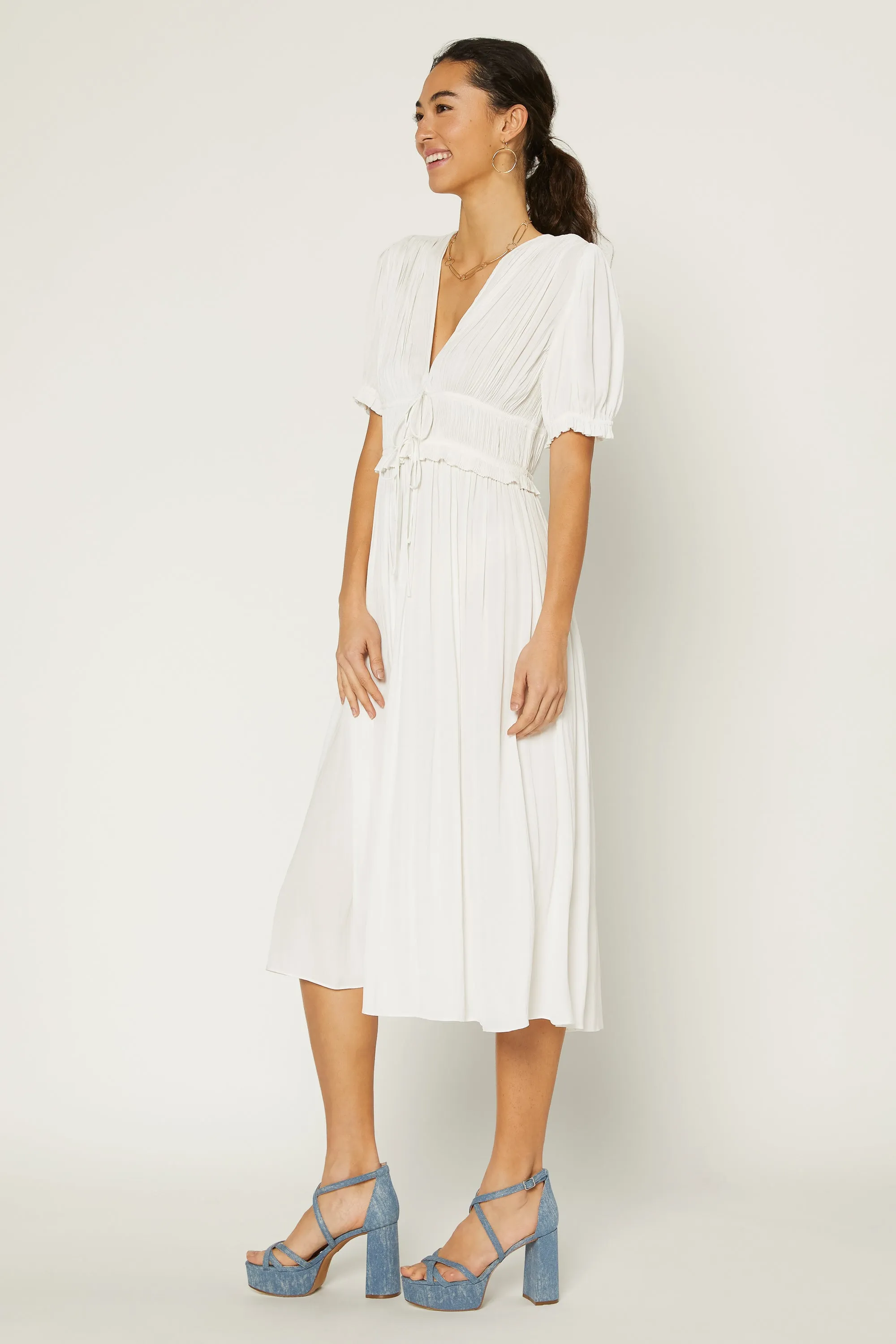 Amelia Pleated Maxi Dress sold by Current Air product image thumbnail 3