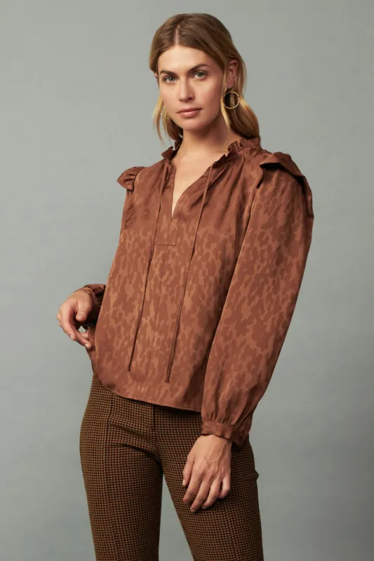 Autumn Puff Sleeve Blouse sold by Current Air