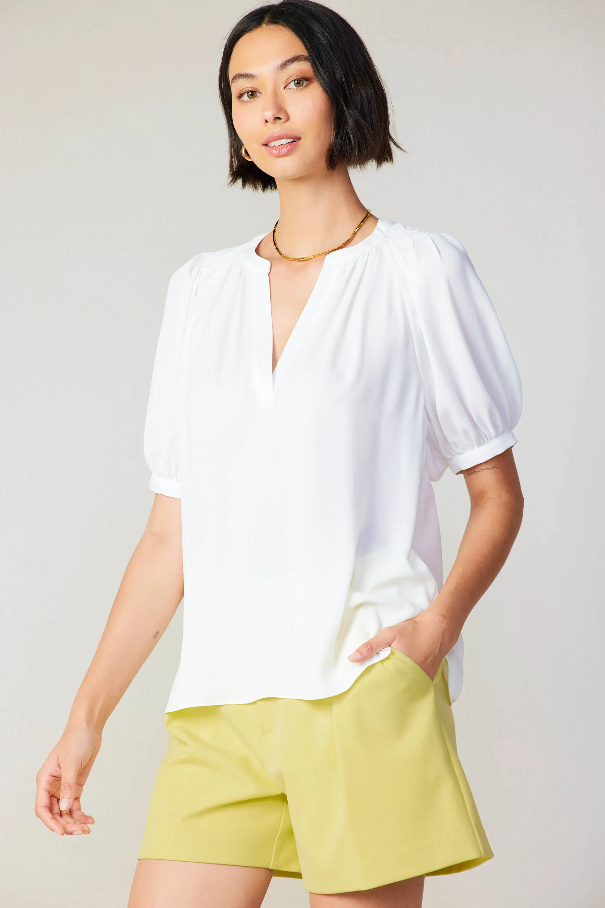 Classic V Neck Blouse sold by Current Air product image thumbnail 2