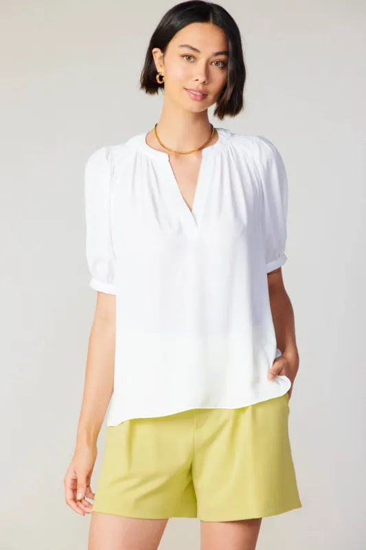 Classic V Neck Blouse sold by Current Air