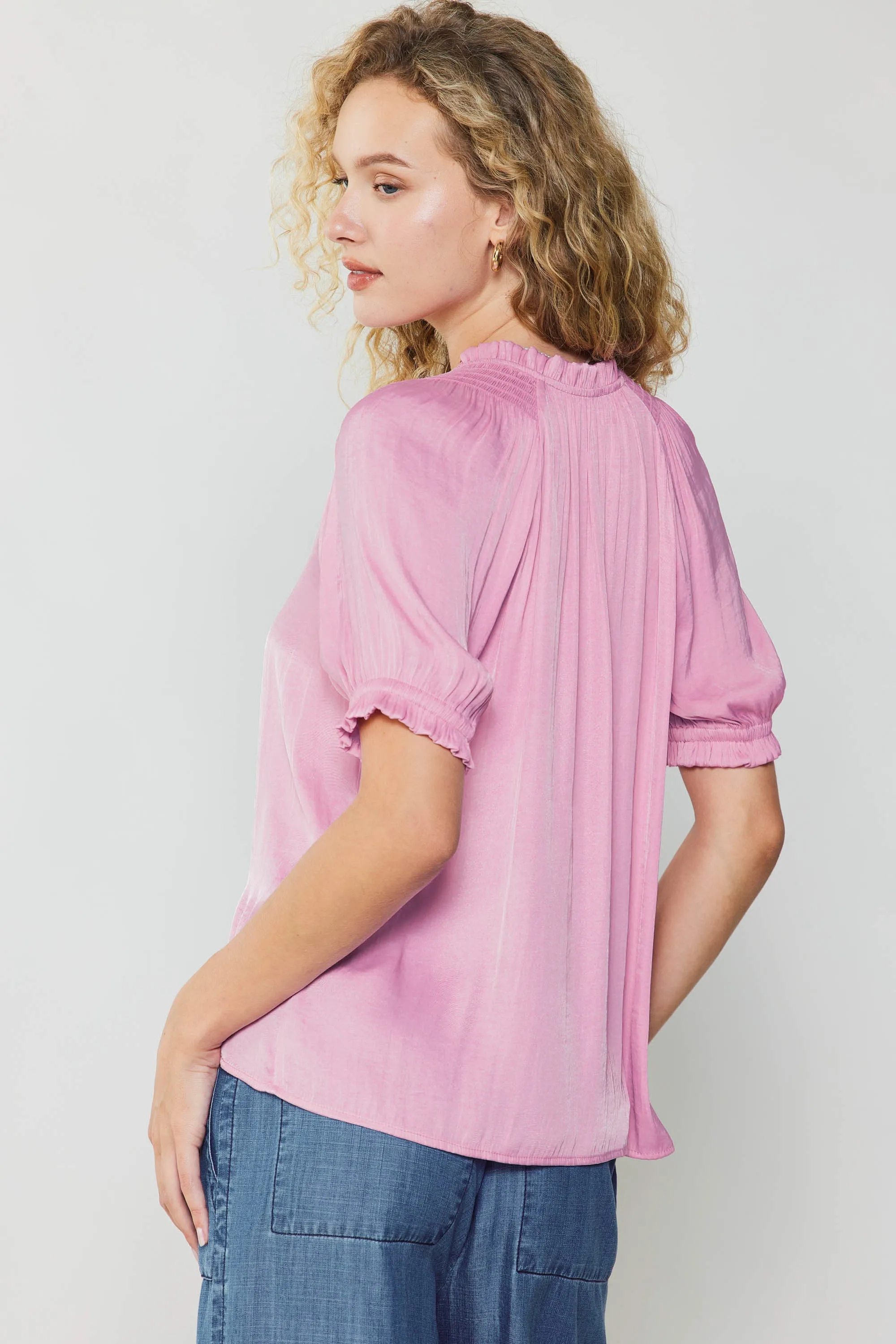 Ruffled Cuff Blouse sold by Current Air product image thumbnail 4