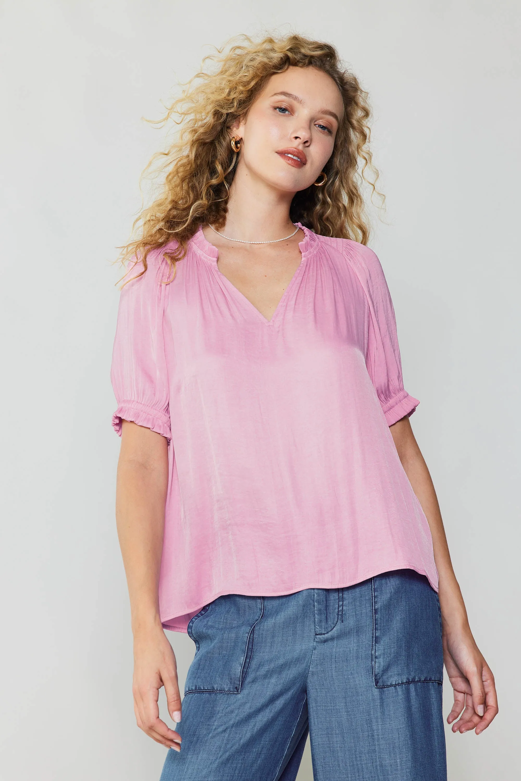 Ruffled Cuff Blouse sold by Current Air product image thumbnail 3