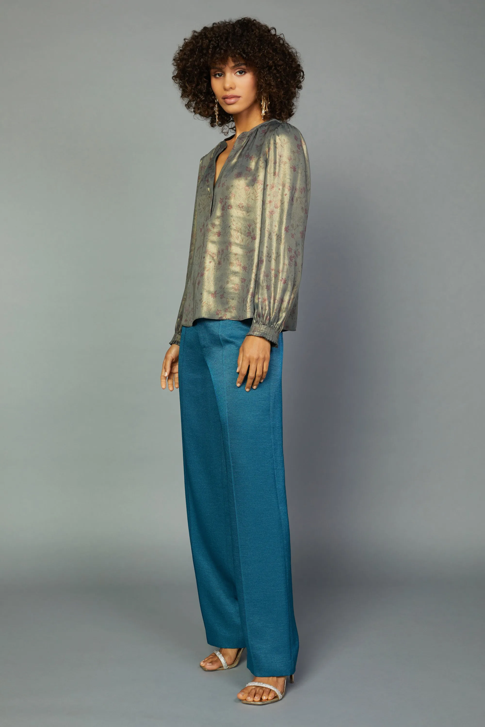 Metallic Foil Blouse sold by Current Air product image thumbnail 2
