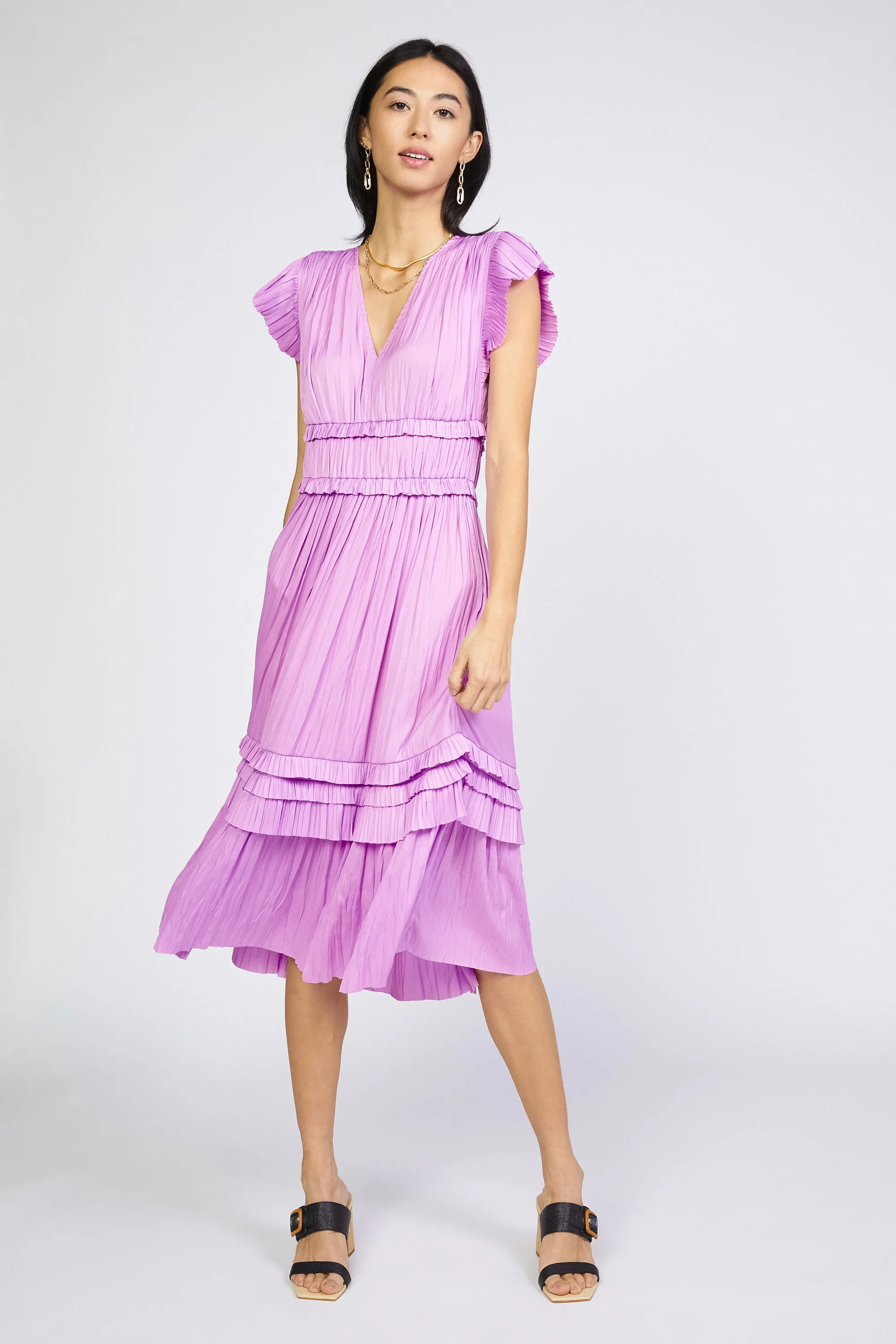 Sereia Pleated Midi Dress sold by Current Air product image thumbnail 2