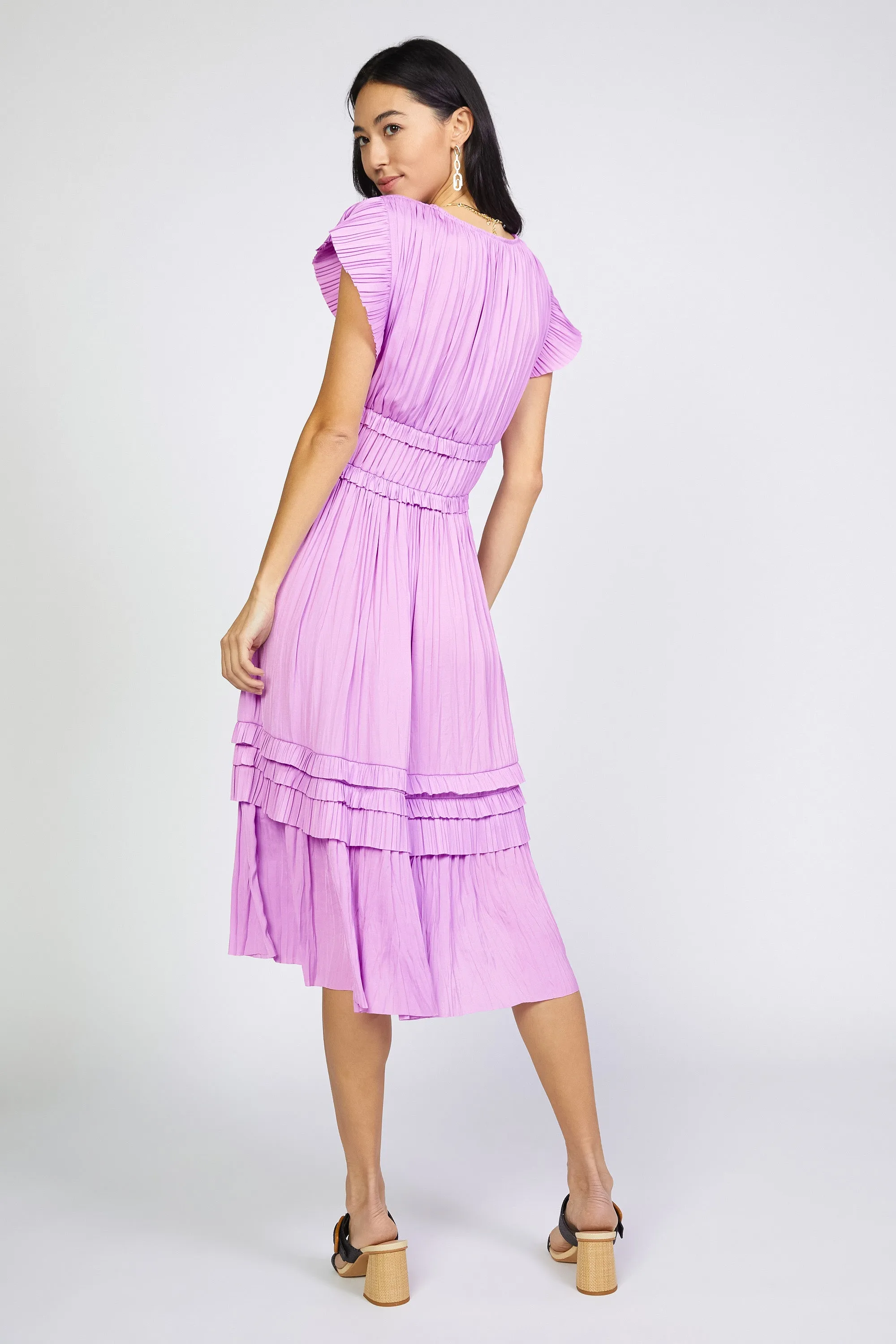 Sereia Pleated Midi Dress sold by Current Air product image thumbnail 5