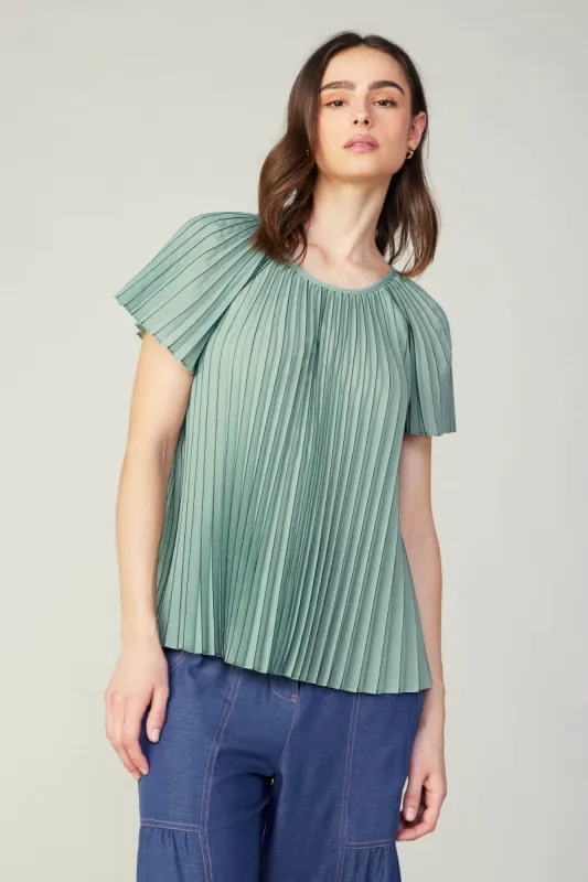 Striped Pleated Top sold by Current Air