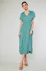 Ruffled Collar Maxi Dress sold by Current Air